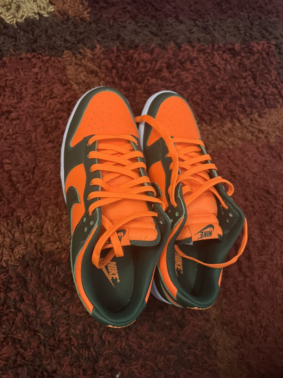Nike Nike Dunk Low Miami Hurricanes Size US 13 / EU 46 - 1 Thumbnail