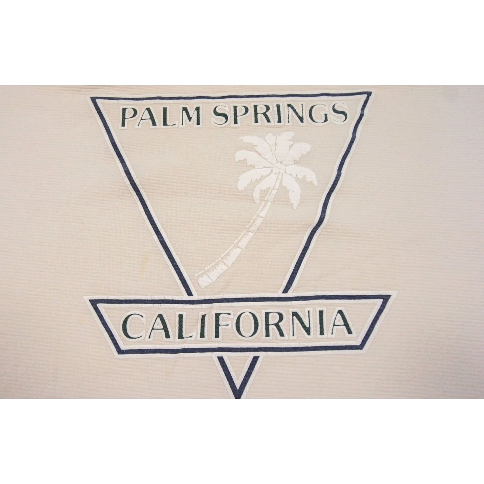 Vintage VINTAGE Cal Cru Shirt Mens XLarge Beige Crewneck 90s Single Stitch Tee Palm Springs USA Size US XL / EU 56 / 4 - 2 Thumbnail