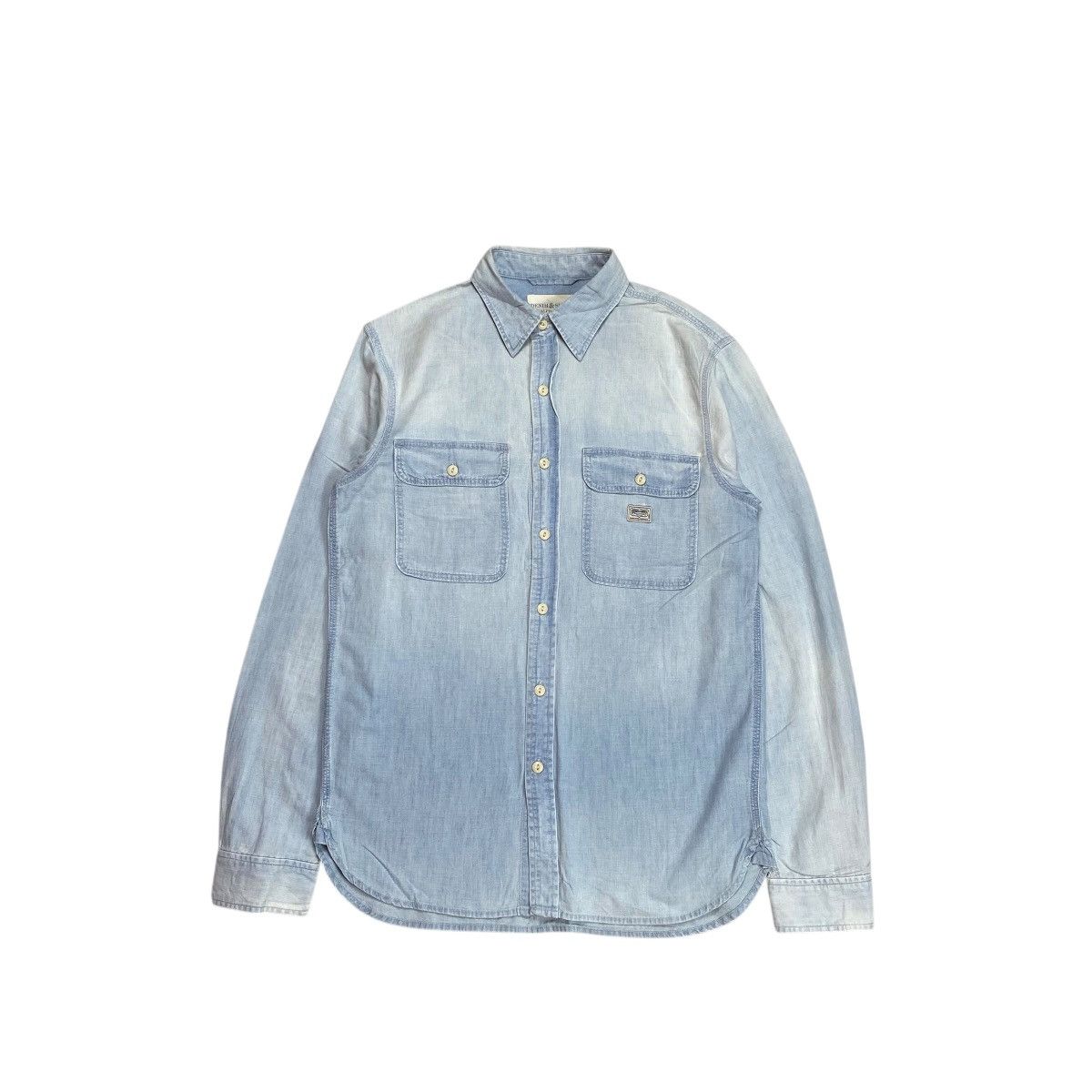 Denim & Supply Ralph Lauren Denim&Supply Ralph Lauren American Flag Washed Denim Shirts Size US M / EU 48-50 / 2 - 2 Thumbnail