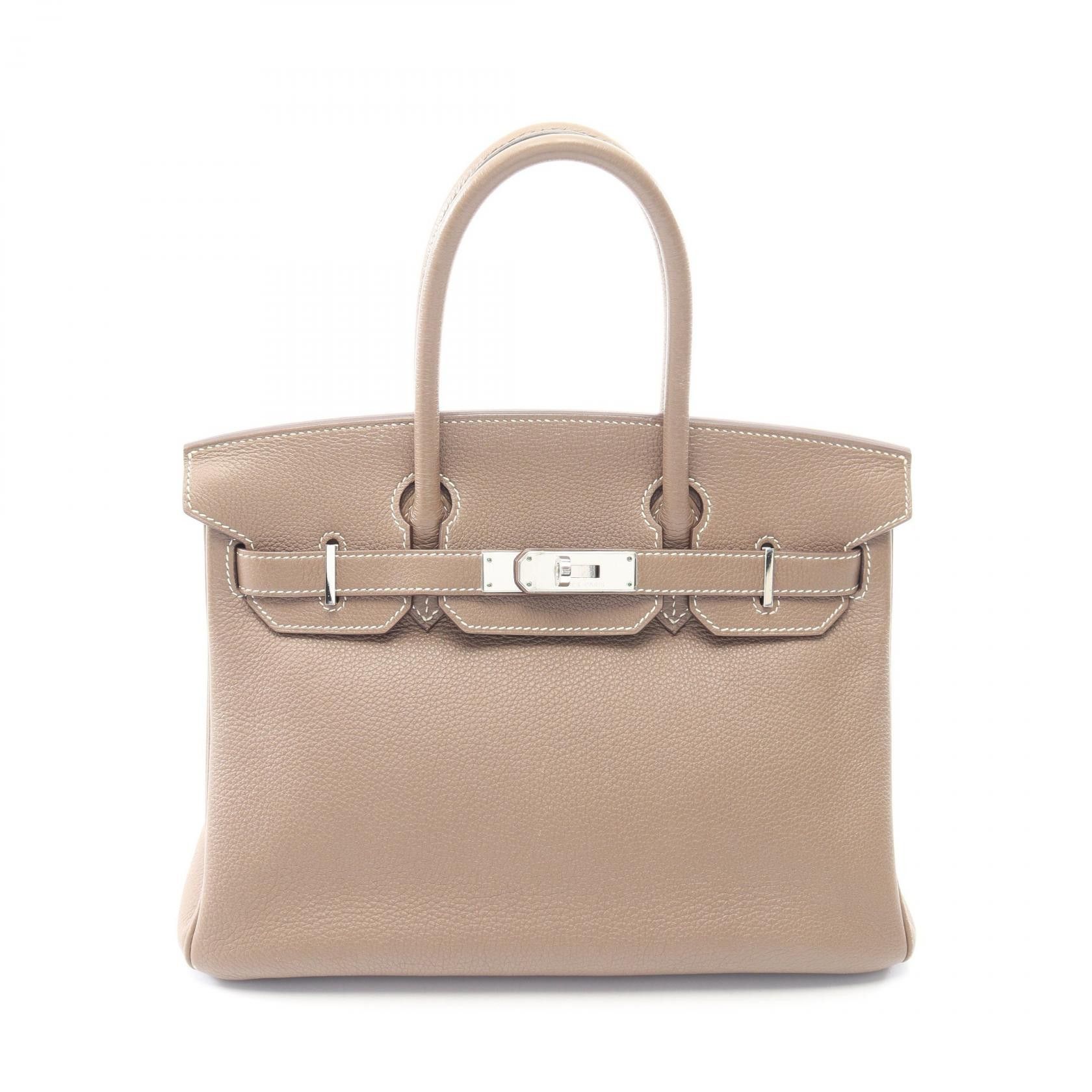 Hermes Hermes Hermes Birkin30 Clemence Leather Handbag N DUTY FREE for USA Size ONE SIZE - 1 Thumbnail