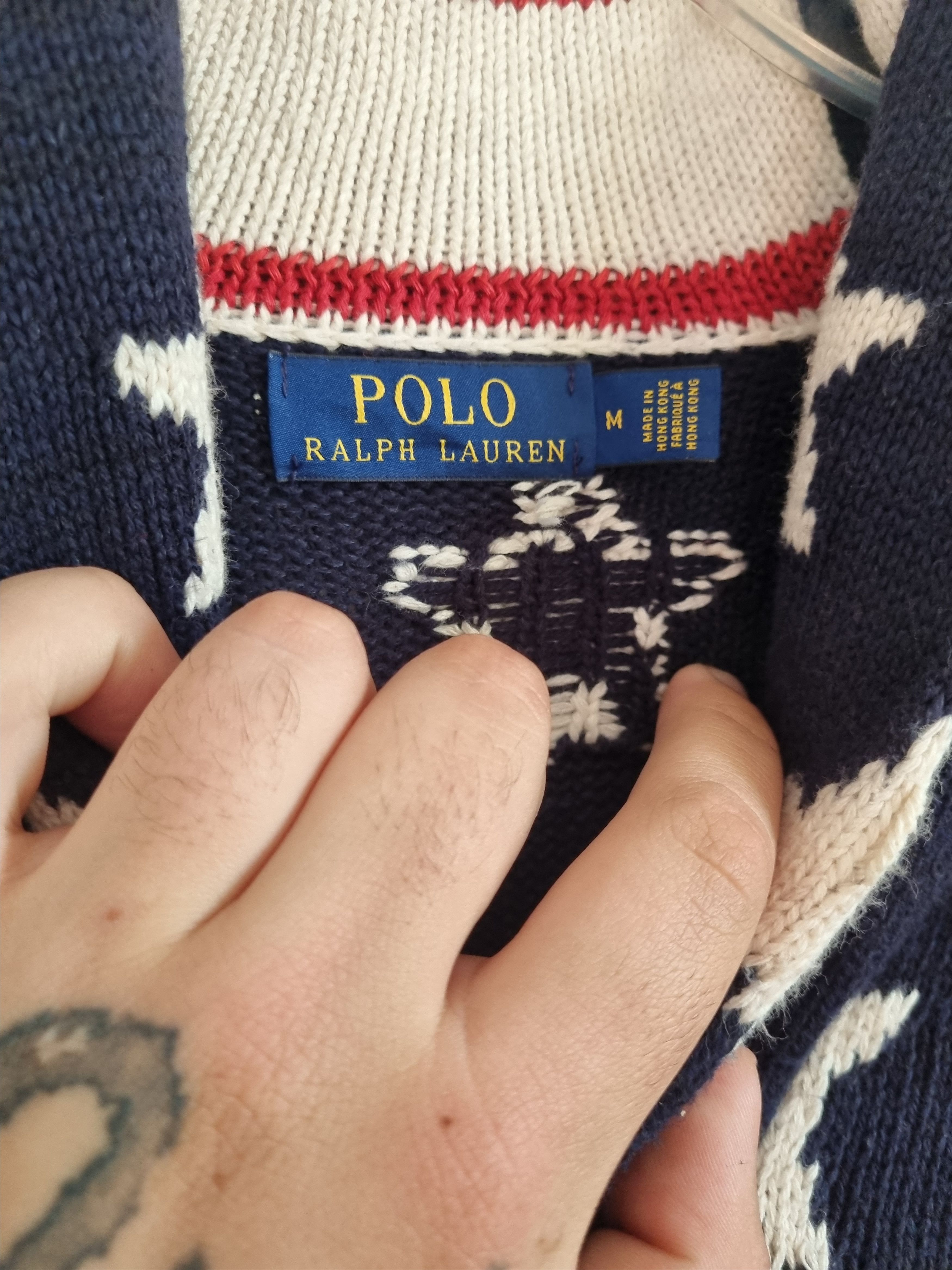 Polo Ralph Lauren × Ralph Lauren Polo Ralph Lauren Big Flag USA Cardigan Size US M / EU 48-50 / 2 - 4 Thumbnail
