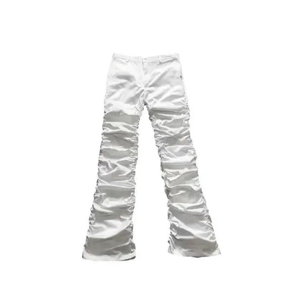 VIBE Street Hip Hop Frayed Stacked Micro Flare y2k Jeans Size US 28 / EU 44 - 7 Thumbnail
