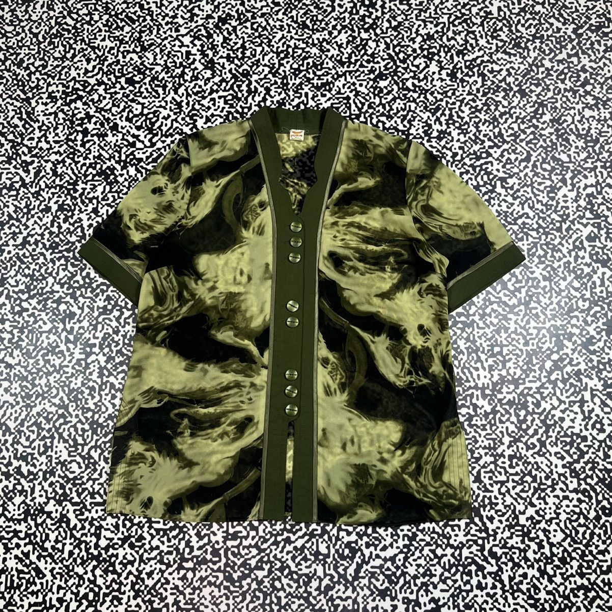 Japanese Brand Vintage Y2K Japanese Style Retro Abstract Print Shirt 90s Size L / US 10 / IT 46 - 3 Thumbnail