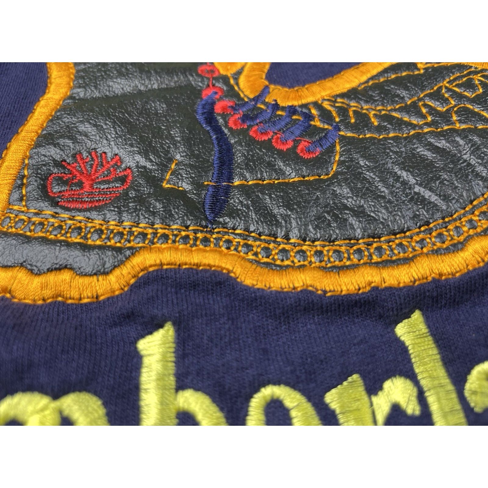 Timberland VINTAGE Timberland T-Shirt Men XL Blue Logo Embroidery Leather Boot 90s USA Size XL Size US XL / EU 56 / 4 - 2 Thumbnail
