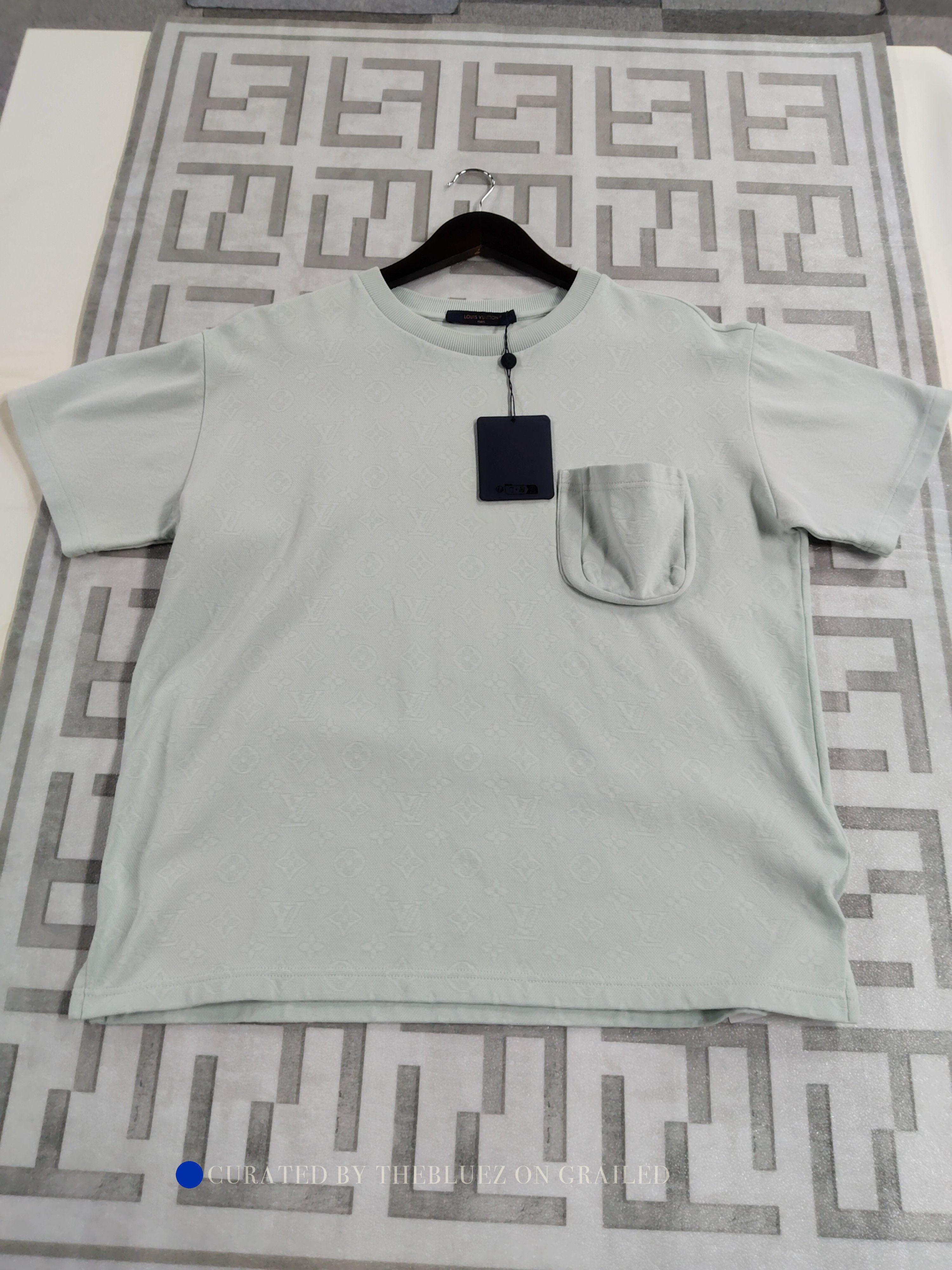 Louis Vuitton Green Short-Sleeve Shirt with Chest Pocket Size US M / EU 48-50 / 2 - 1 Thumbnail