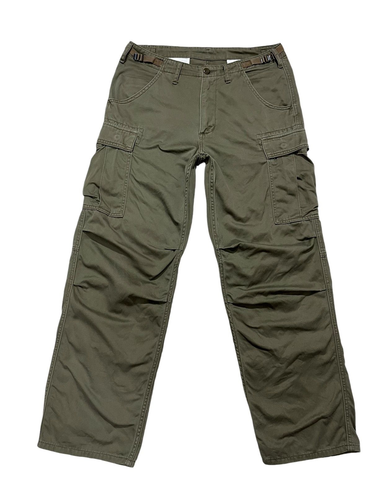 Japanese Brand × Vintage ALPHA INDUSTRIES CARGO PANT Size US 33 - 1 Thumbnail