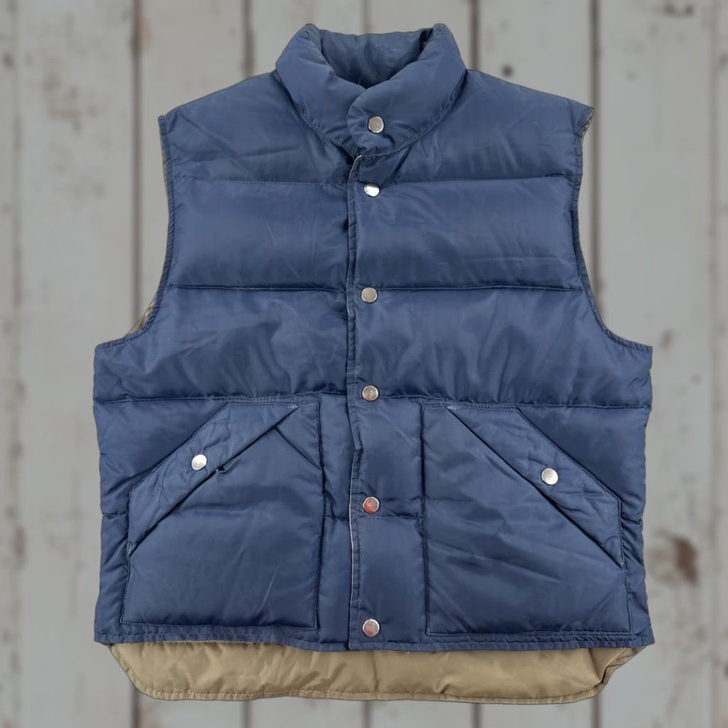 Vintage VINTAGE Down Peak Mens XS Vest Down Waterfowl Button Up Puffer Blue 80s EU Mens Size US XS / EU 42 / 0 - 1 Thumbnail