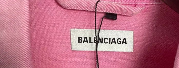 Balenciaga Balenciaga pink letter logo denim jacket2412-Nextarrow Size US XS / EU 42 / 0 - 3 Thumbnail