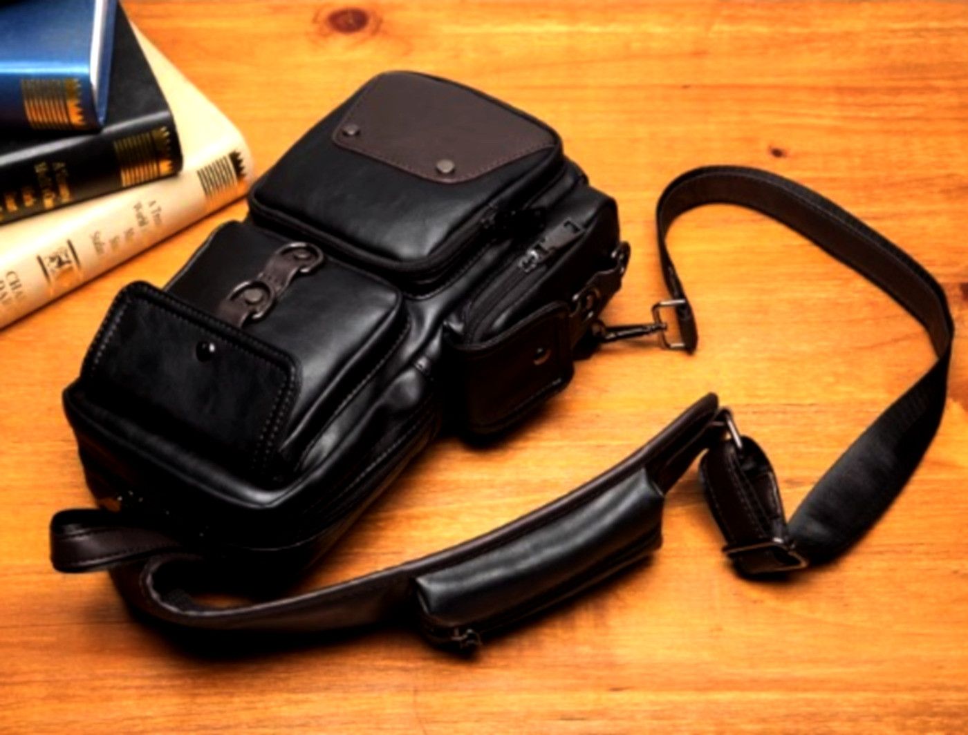 Designer × Japanese Brand Vintage Punk Futuristic Pockets Cargo Shoulder Bag Rave Size ONE SIZE - 4 Thumbnail