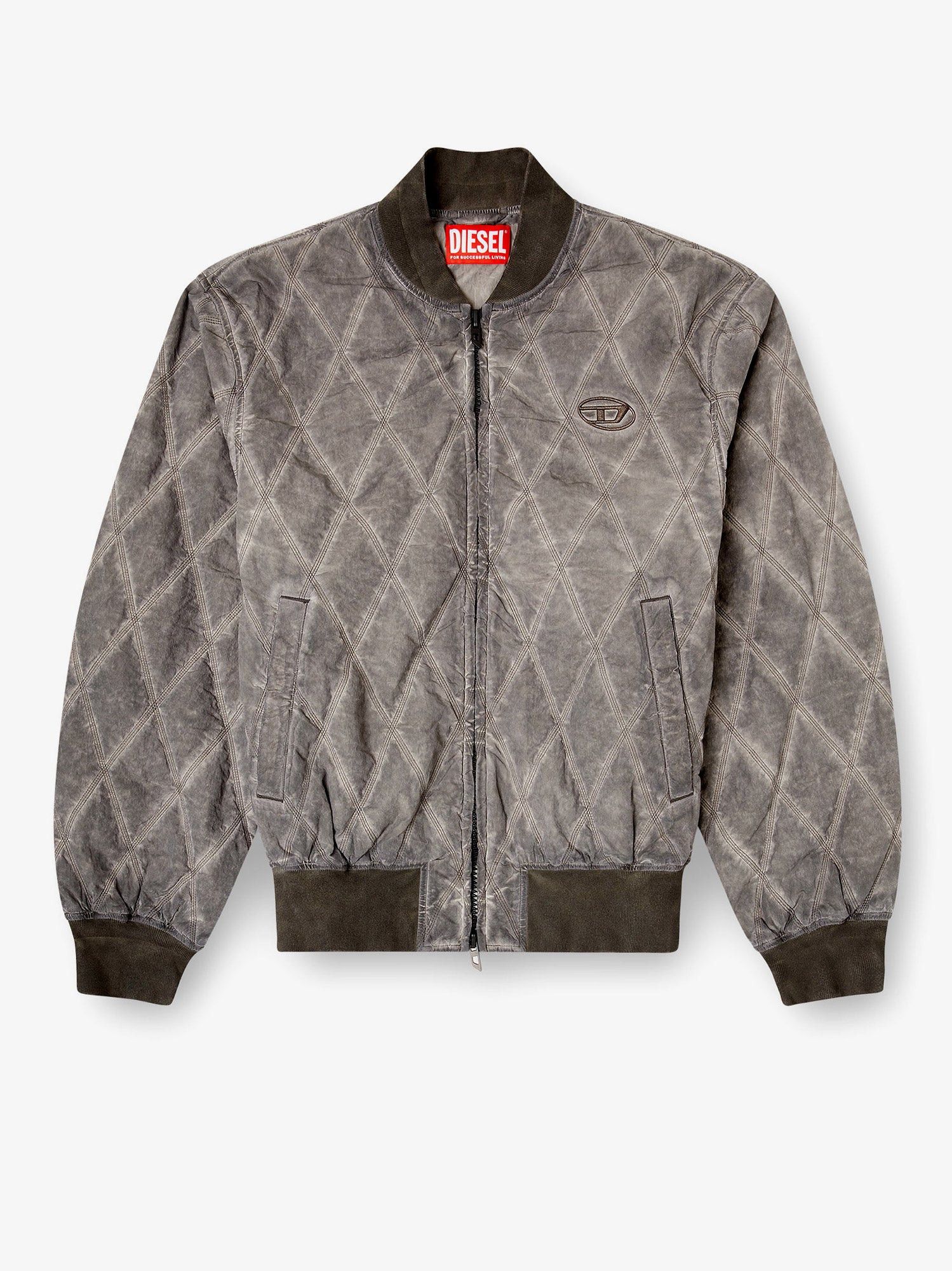 Diesel J-Type-Treat Diamond-Quilted Cotton Blend Jacket Size US XL / EU 56 / 4 - 1 Thumbnail