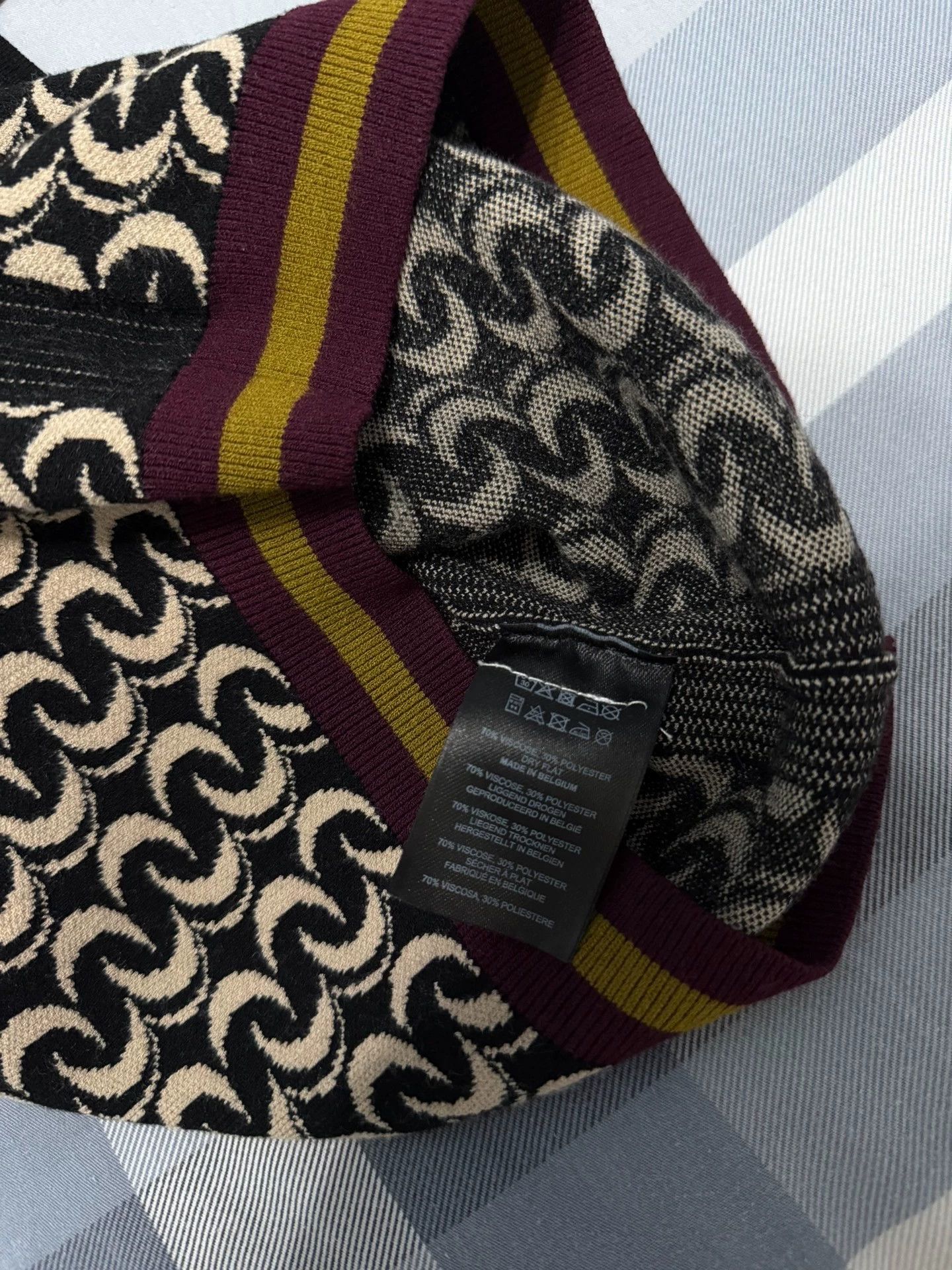 Dries Van Noten Dries Van Noten DVN patterned knit vest women's 95 new Size XS / US 0-2 / IT 36-38 - 6 Thumbnail