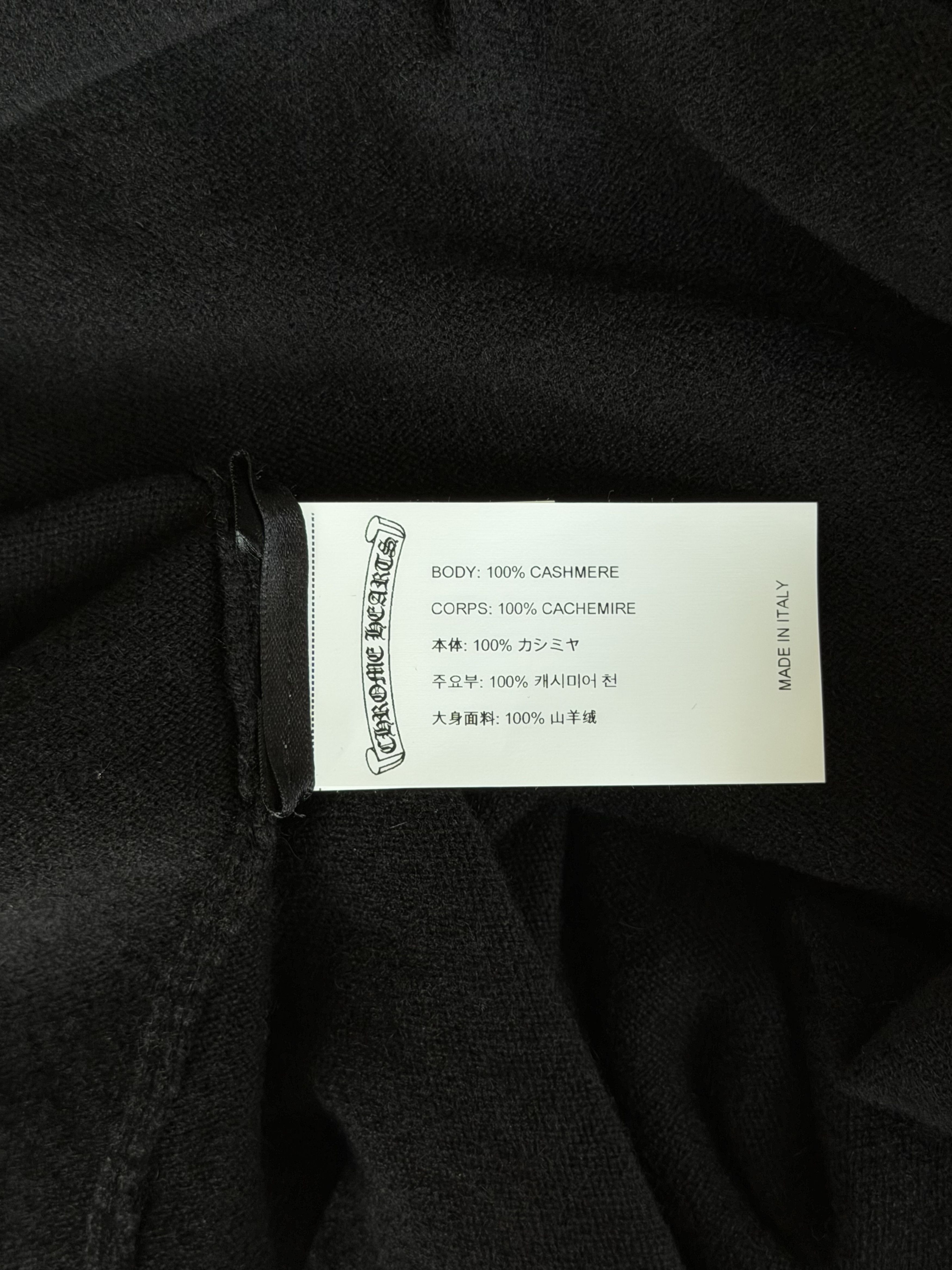 Chrome Hearts Black Embroidered Cross Women's Cashmere Sweater Size M / US 6-8 / IT 42-44 - 4 Thumbnail