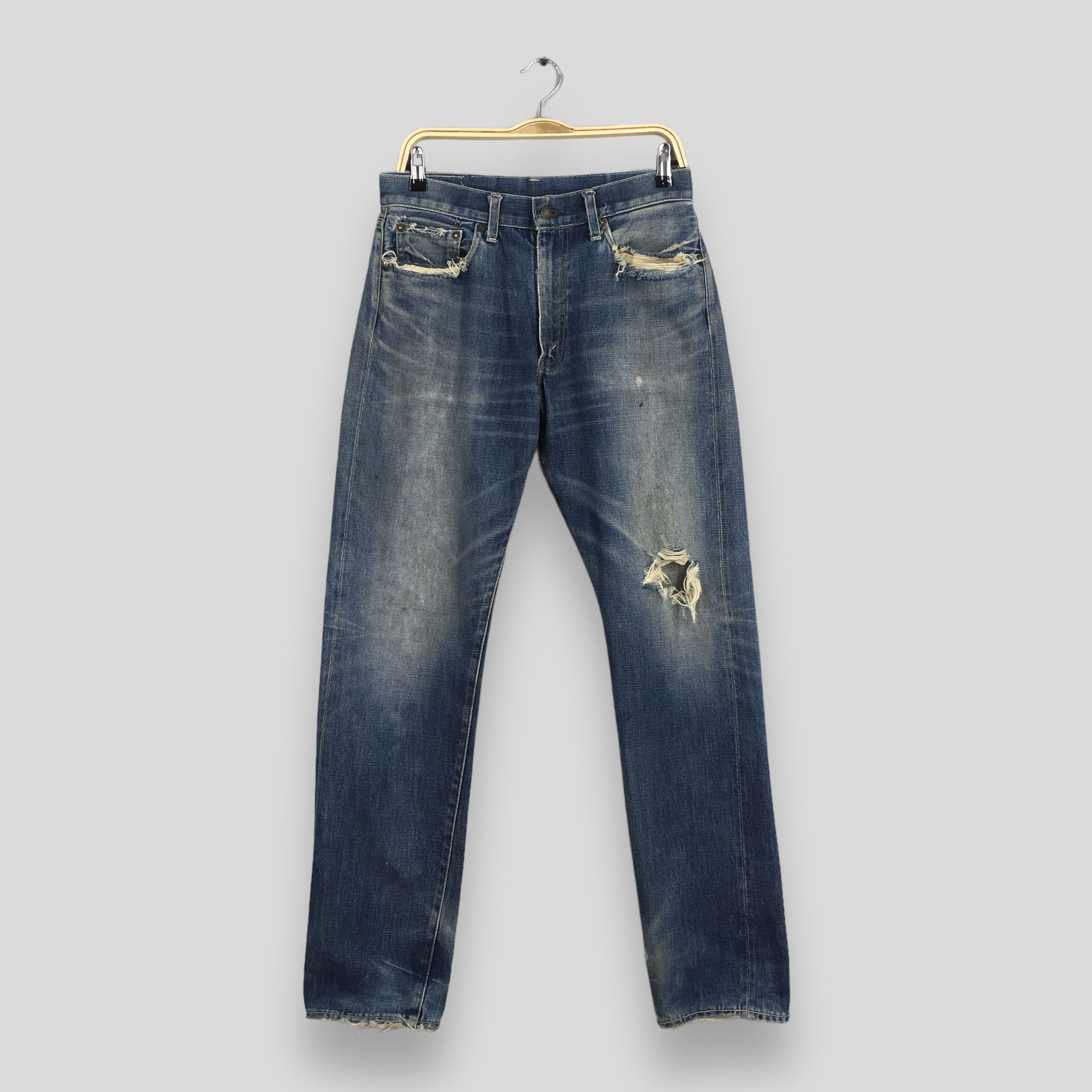 Distressed Denim × Levi's × Levi's Made & Crafted Levis Pat