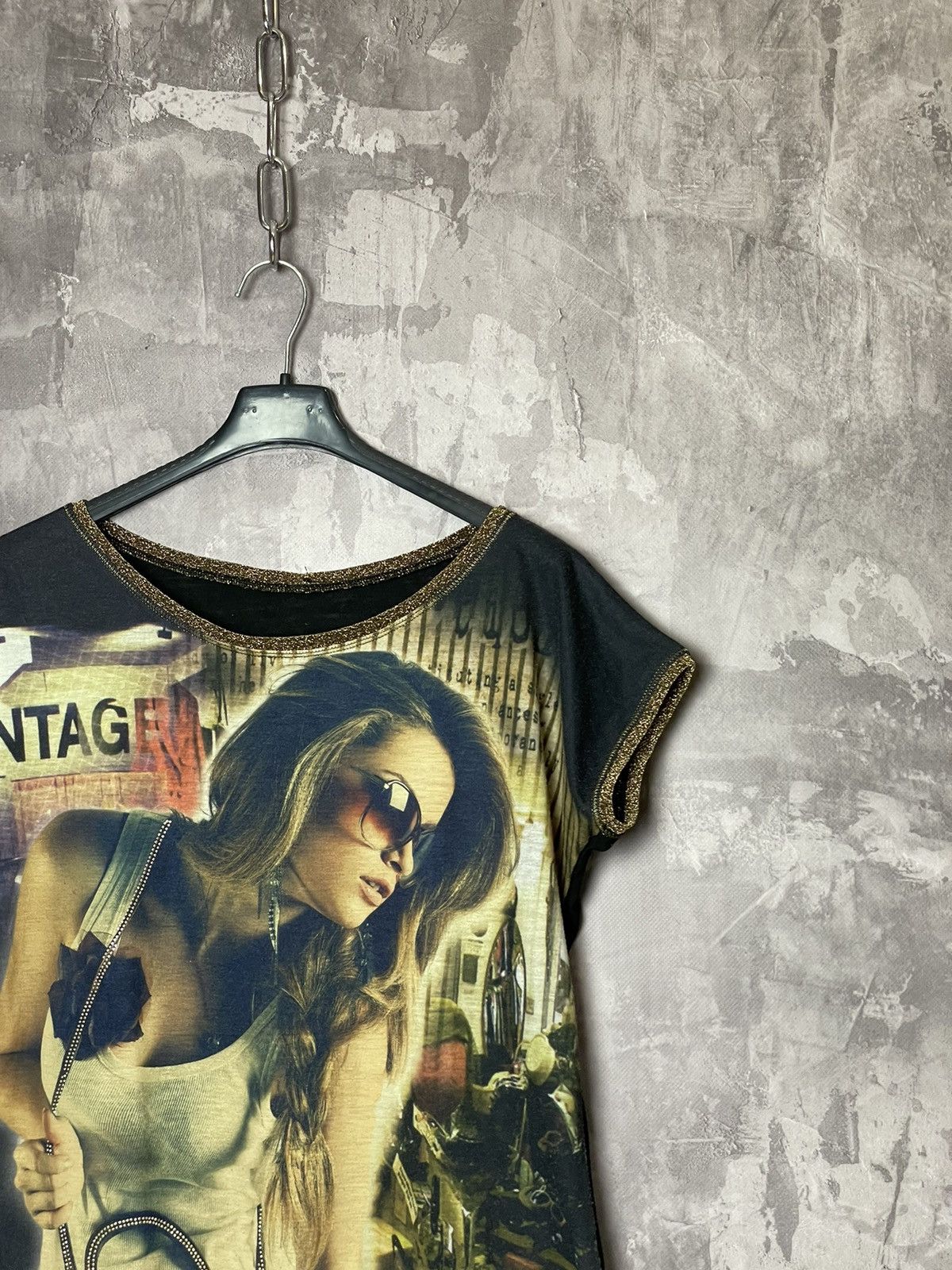 Hysteric Glamour × Japanese Brand Vintage Y2K Japanese Mesh Jean Paul Gaultier Style T-shirt Size M / US 6-8 / IT 42-44 - 3 Thumbnail