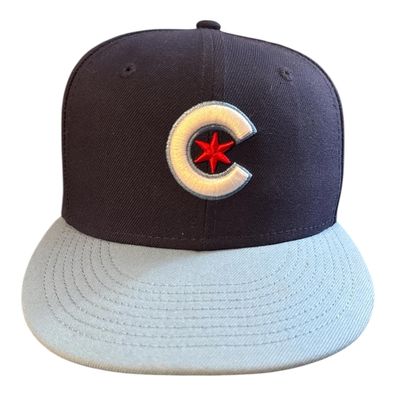 New Era New Era 59FIFTY Chicago C Logo Fitted Baseball Cap 7 3/8 Size ONE SIZE - 2 Thumbnail