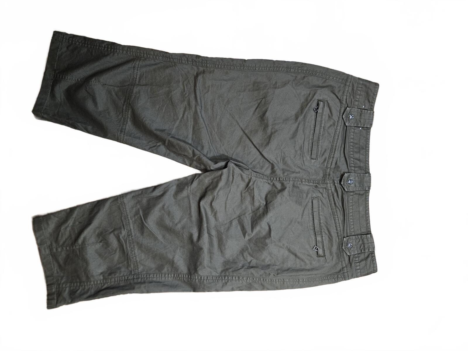 Ann Taylor Ann Taylor Lindsay Capri Pants Olive Green Utility Crop Size 30" / US 8 / IT 44 - 4 Thumbnail