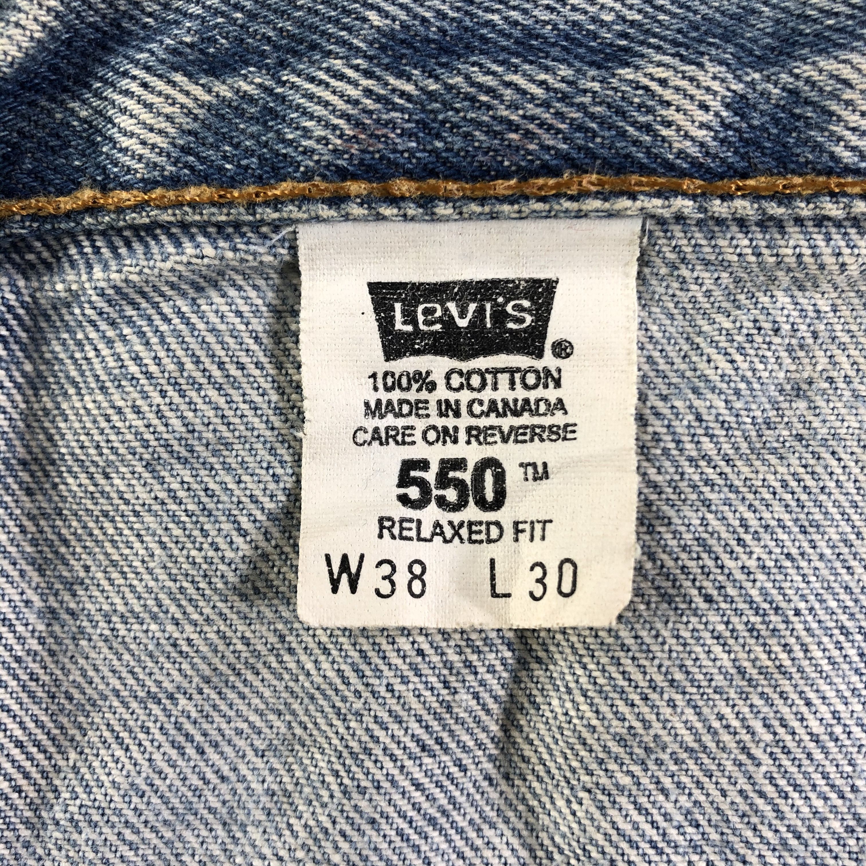 Levi's Vintage 90s Blue Wash Levis 550 Jeans-J3154 Size US 39 - 10 Thumbnail