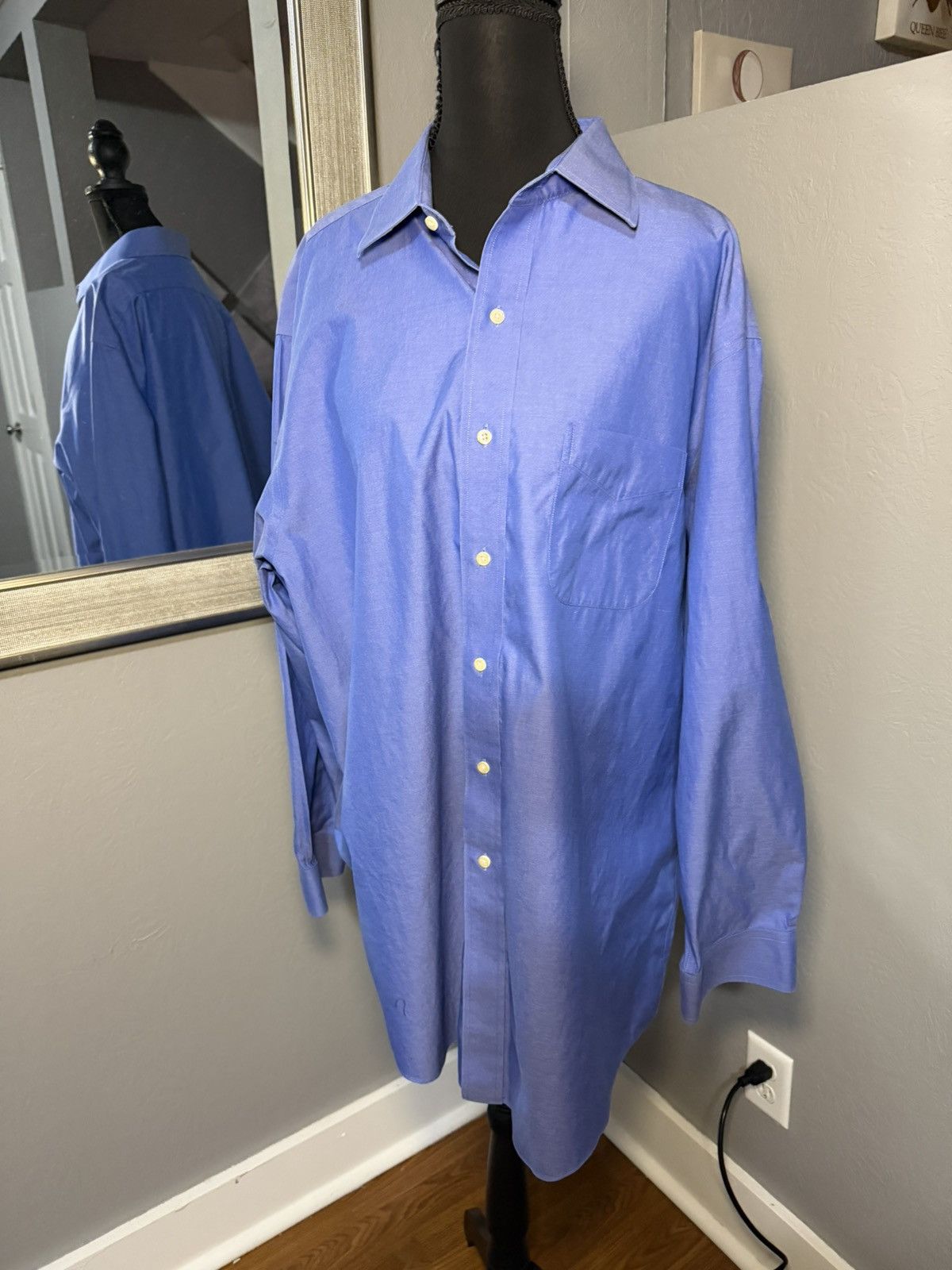Brooks Brothers Brooks Brother Madison Blue Non Iron Button Down Shirt XL 17 Size US XL / EU 56 / 4 - 1 Thumbnail