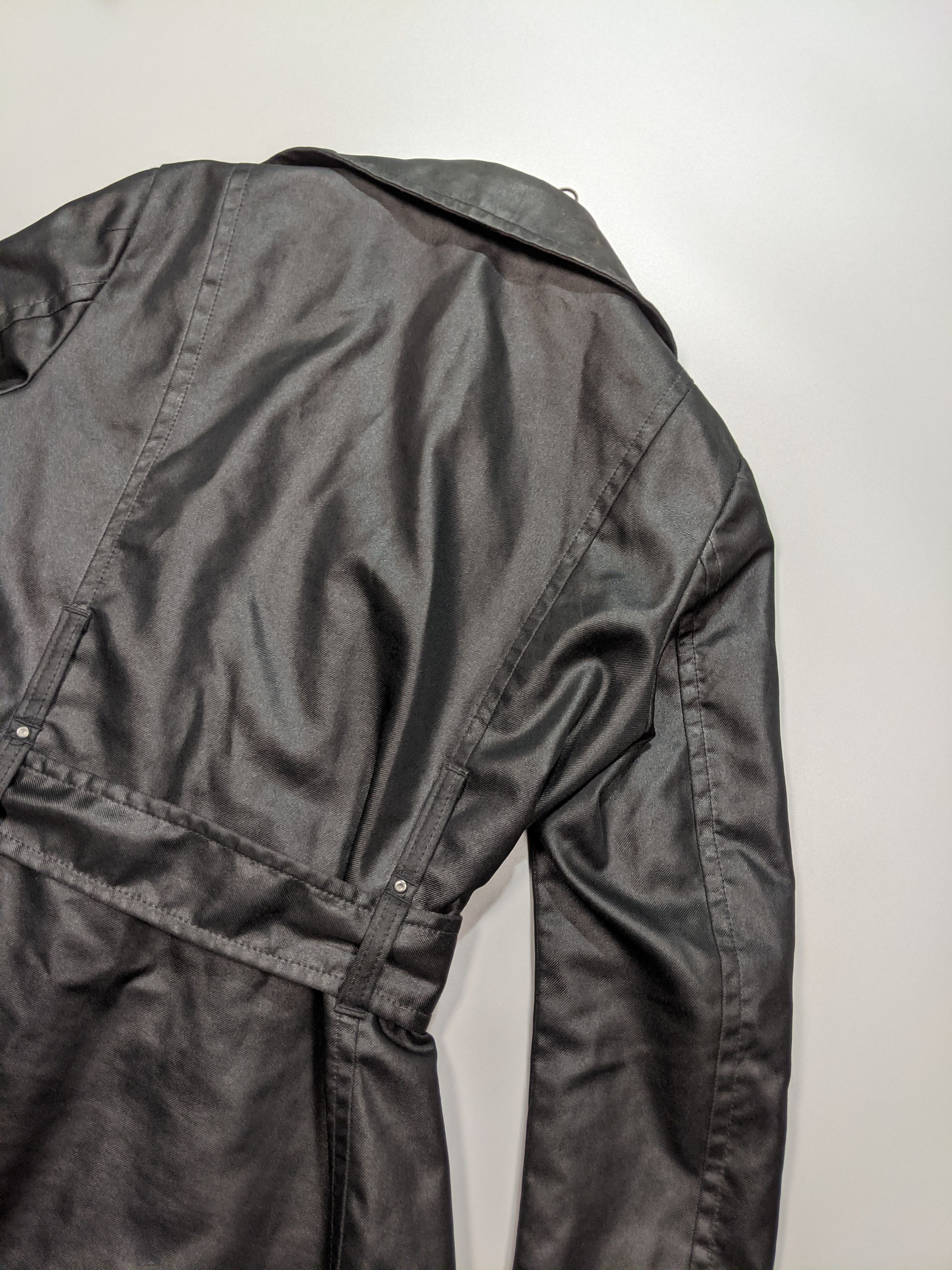 Miss Sixty Miss Sixty Vintage 90s` Women's Black Fitted Trench Coat Size M / US 6-8 / IT 42-44 - 9 Thumbnail