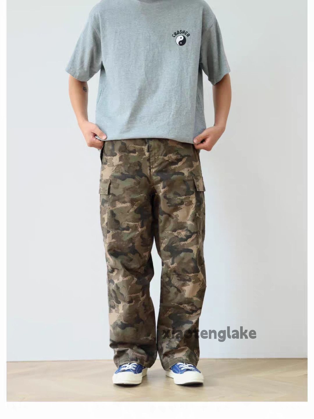 Vintage zx junyawatanabe Prada style Military outdoor camo pants Size US 28 / EU 44 - 1 Thumbnail