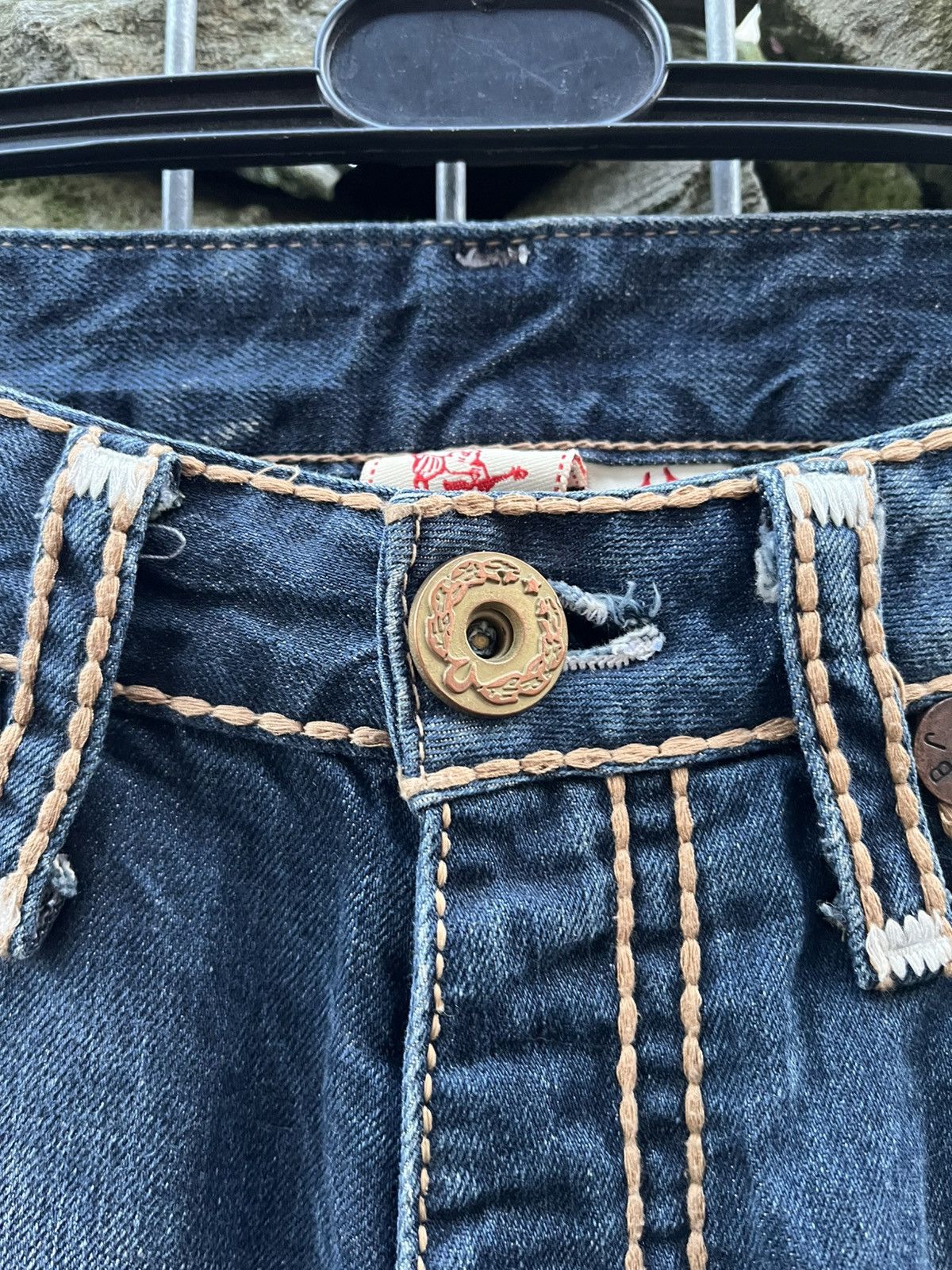 True Religion True Religion Japanese Jeans White Stitch Denim Rare Vintage Size US 31 - 6 Thumbnail
