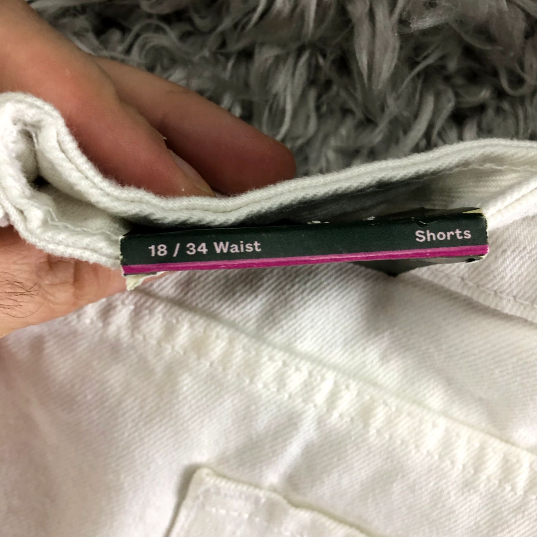Vintage Wild Fable Highest Rise Womens Shorts Size 18 White Denim Jean Shorts Size 40" / US 18 - 6 Thumbnail