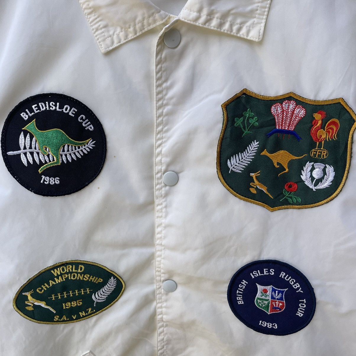Canterbury of New Zealand × Vintage 🔥Canterbury Big Logo Snap Buttons Coach Light Jacket Size US M / EU 48-50 / 2 - 6 Thumbnail