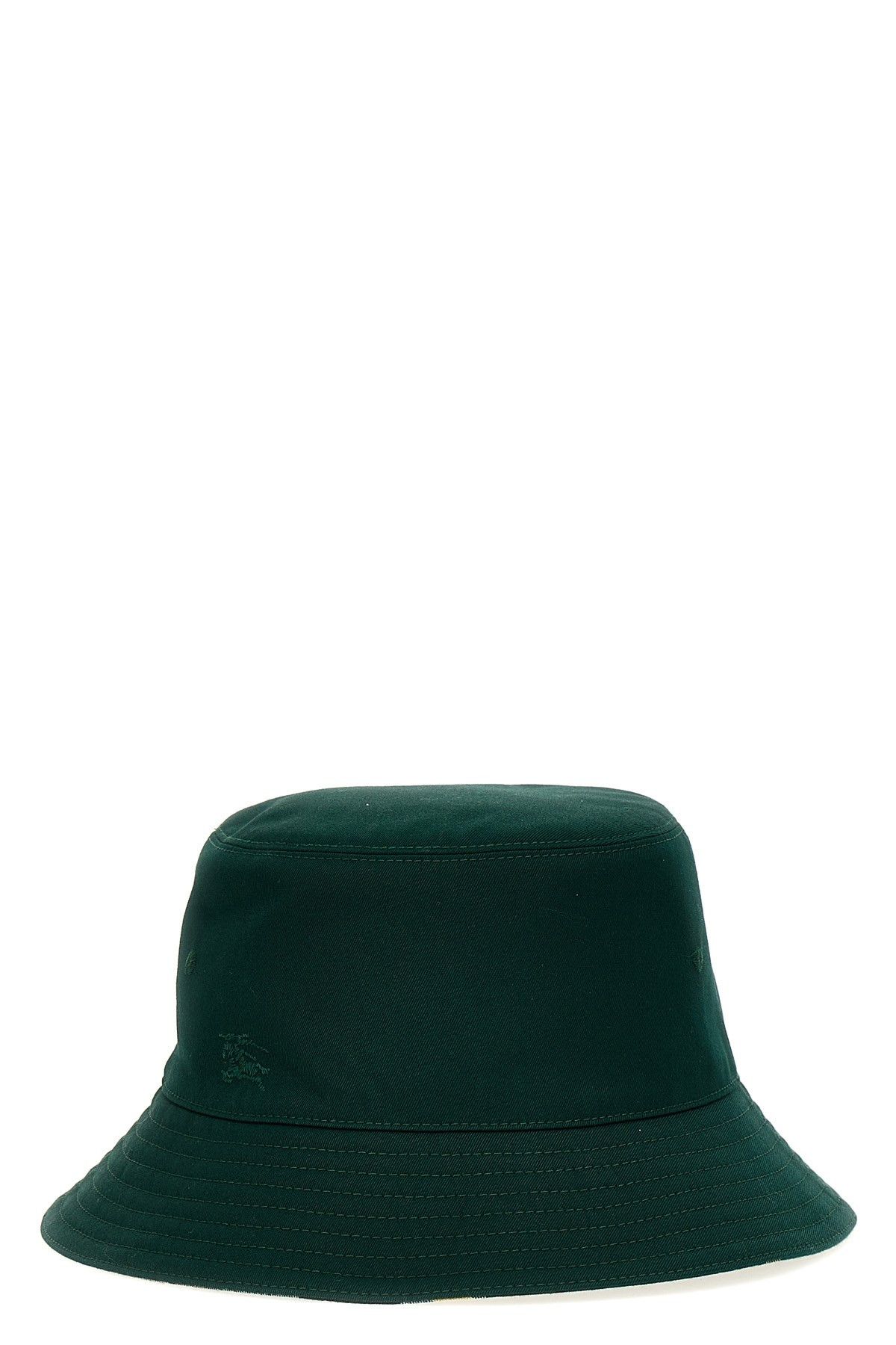 image of Burberry Reversible Bucket Hat in Green, Men's