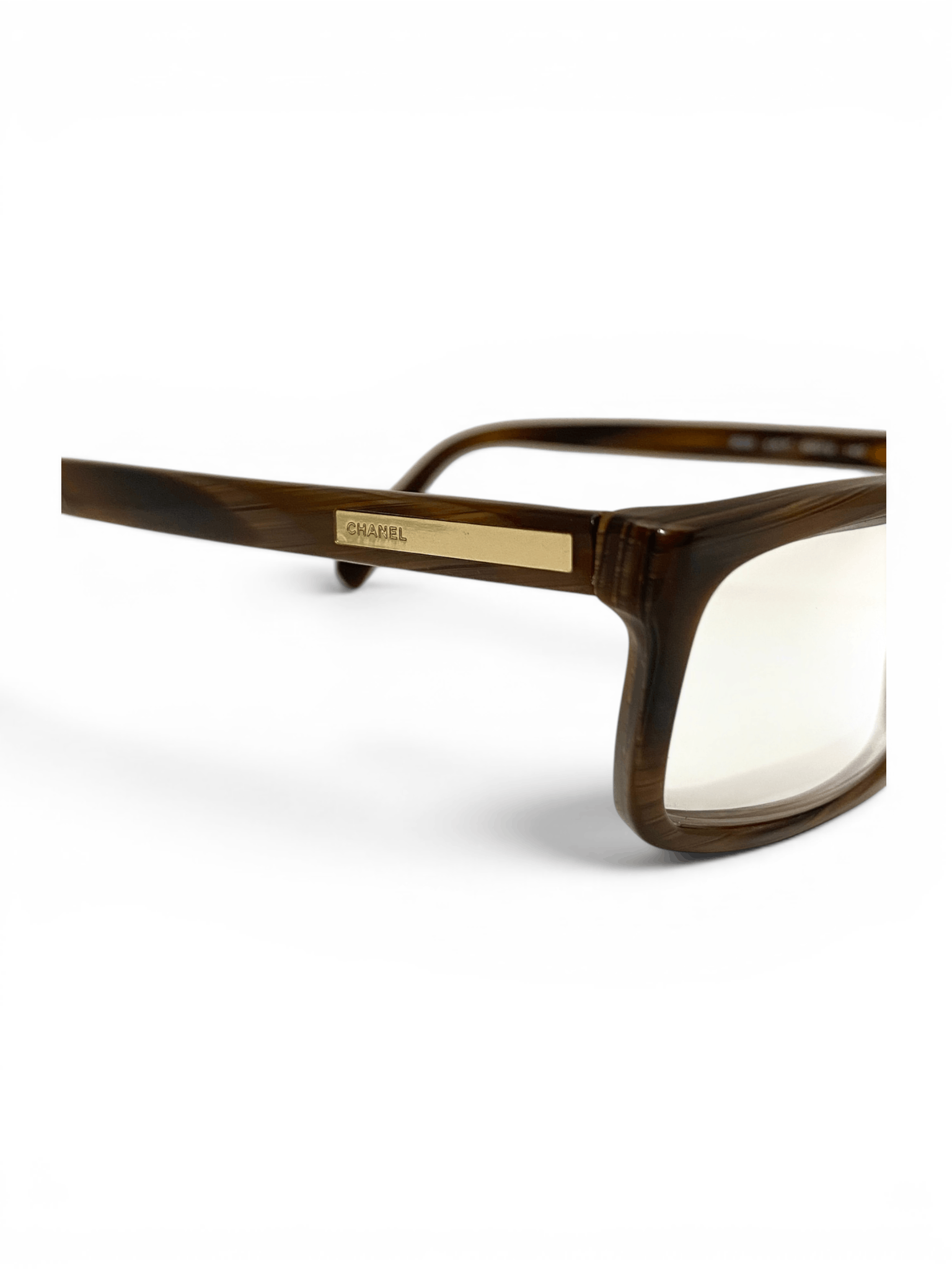 Chanel Chanel CC Logo Square Brown 3023 Eyeglasses Vintage Y2K Size ONE SIZE - 7 Thumbnail