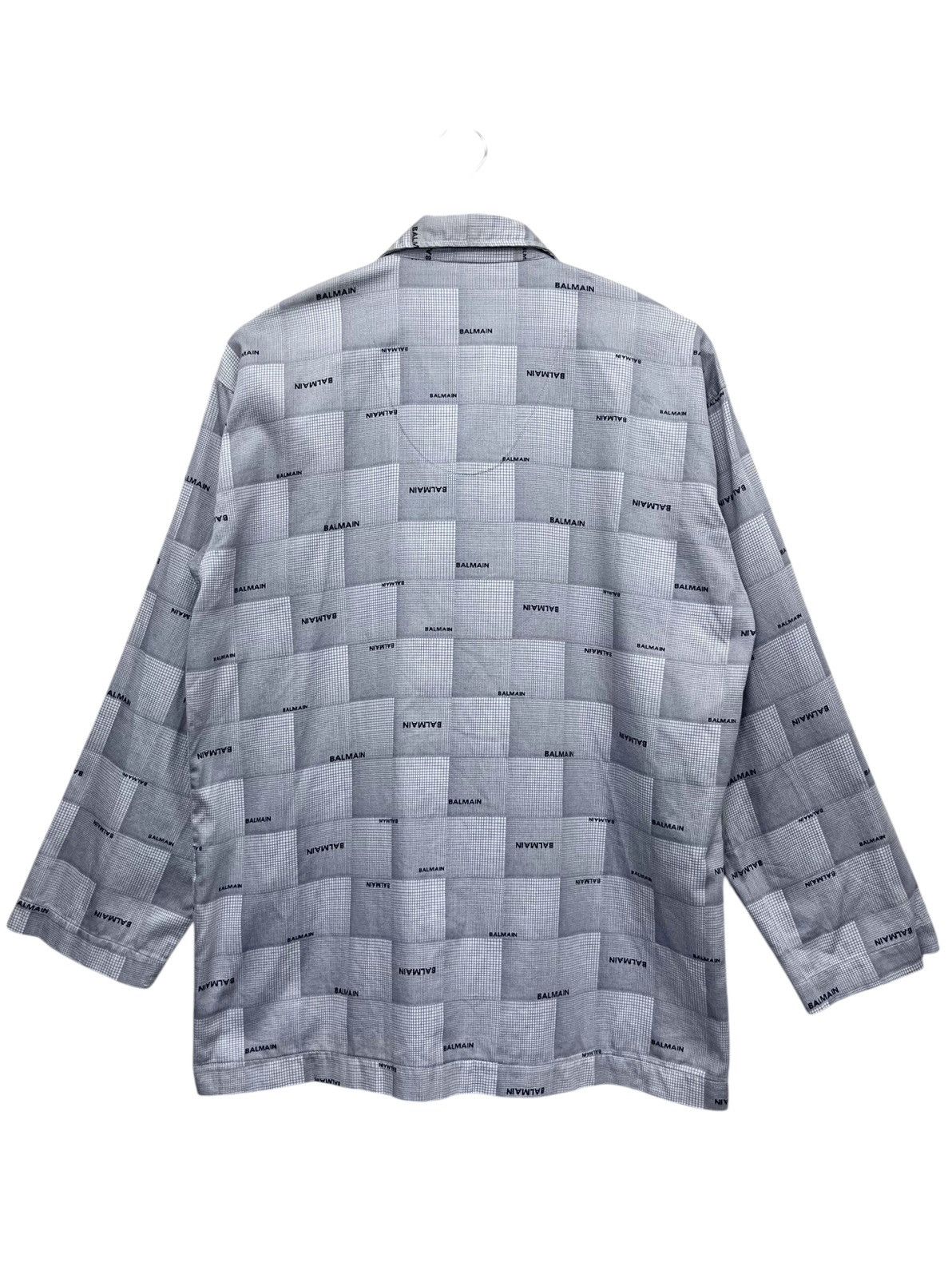 Pierre Balmain 🔥Vintage PIERRE BALMAIN Monogram Check Cotton Pajamas Set Size US M / EU 48-50 / 2 - 3 Thumbnail