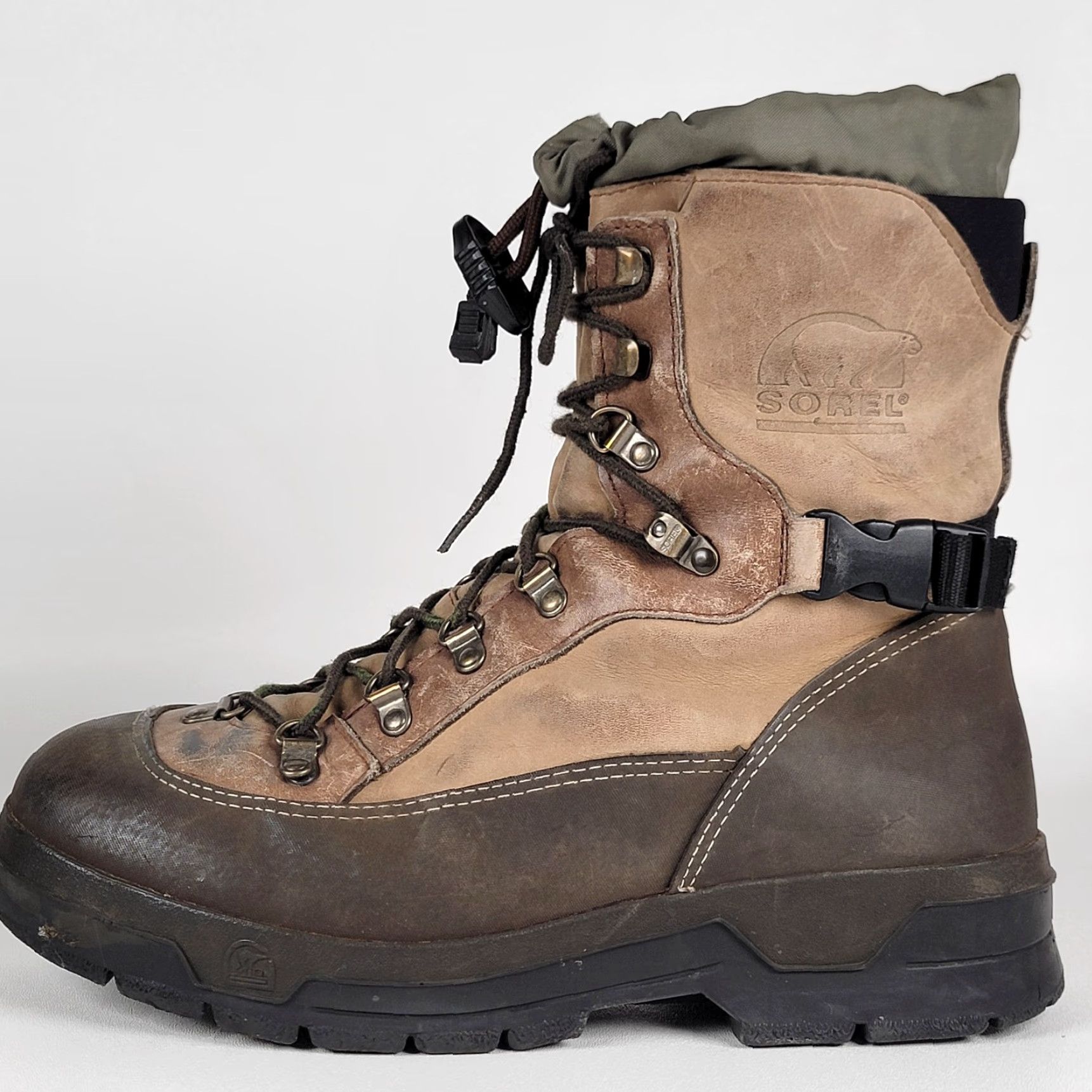SOREL Sorel Boots Conquest Insulated Brown Buckle Women 9 M Snow Boot Mid-Calf Casual Winter Leather Size US 9 / IT 39 - 7 Thumbnail