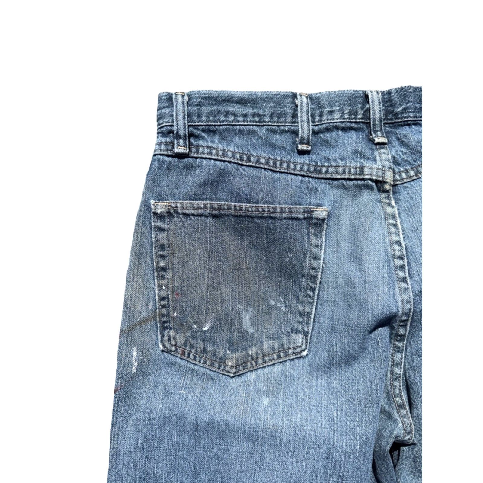 Wrangler VINTAGE Wrangler Jeans 90s Distressed Light Wash Blue 34x32 Men Straight Size 34 32 Size US 34 / EU 50 - 5 Thumbnail
