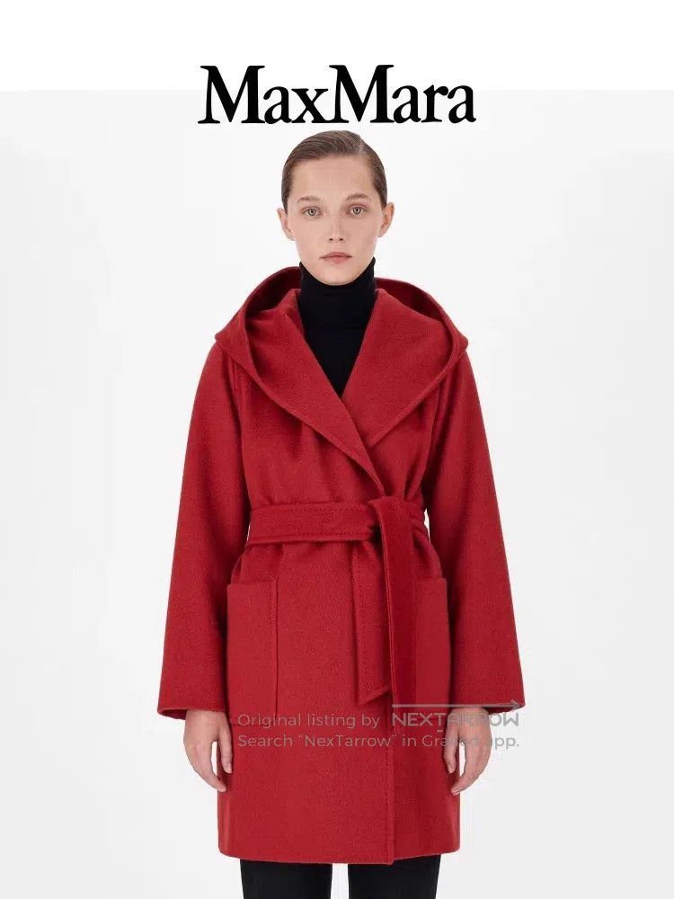 Max Mara Max Mara Women's Camel Fleece Hooded Overcoat Size M / US 6-8 / IT 42-44 - 7 Thumbnail