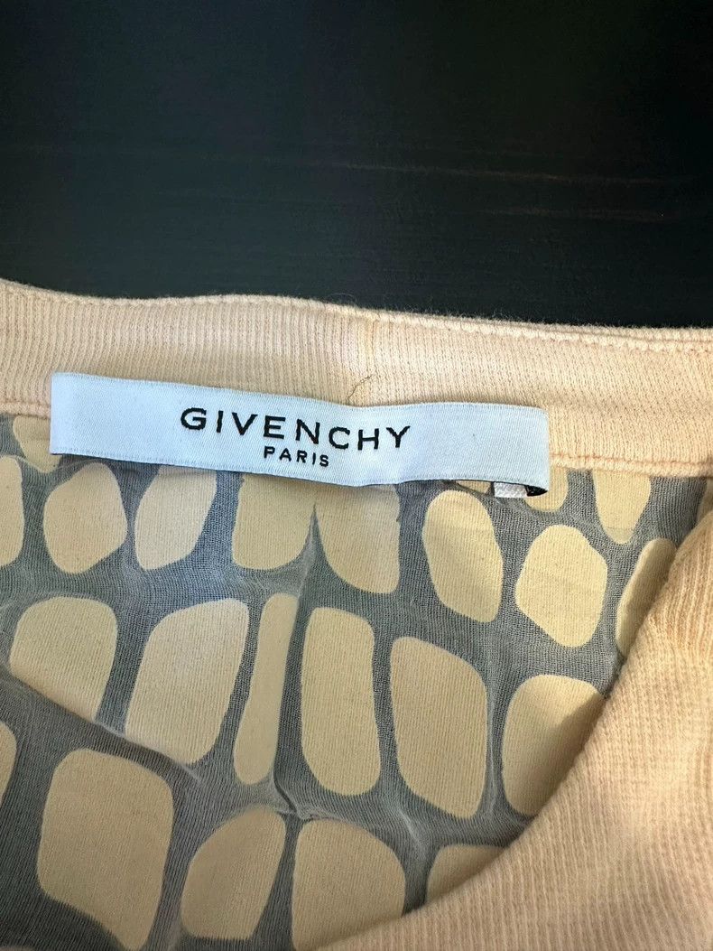 Givenchy Givenchy Size34 Silk Crocodile Pattern Short Sleeve T-Shirt Size US M / EU 48-50 / 2 - 7 Thumbnail