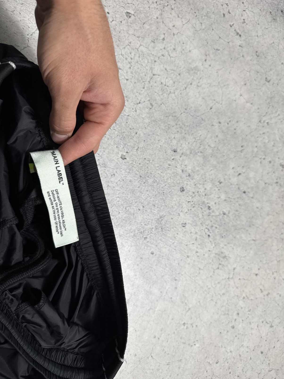 Off-White Off-White Luxury Nylon Black Track Pants Size M Size US 32 / EU 48 - 6 Thumbnail