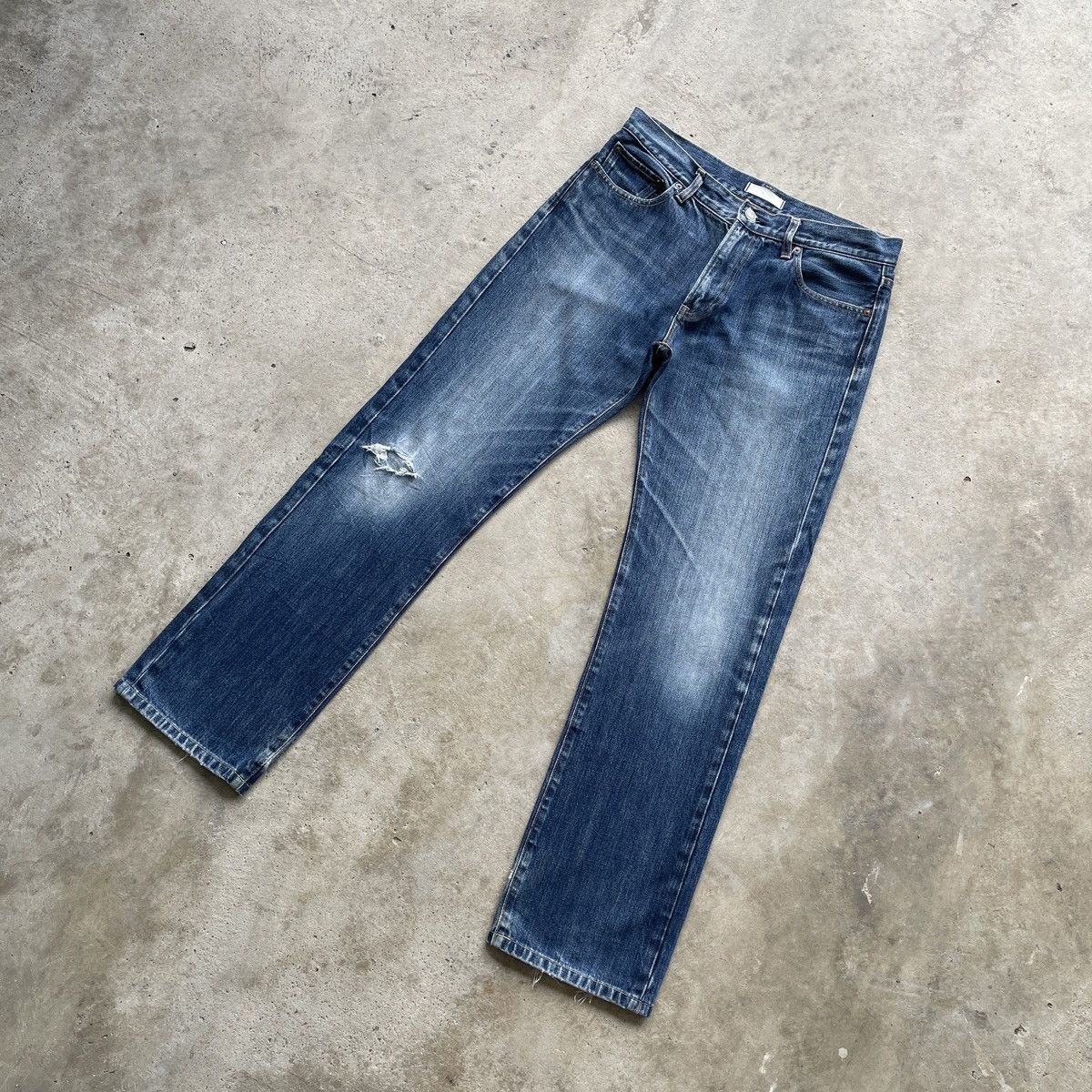 Japanese Brand W32💥 Vintage Japanese Distressed Denim Faded Jeans Pants Size US 32 / EU 48 - 2 Thumbnail