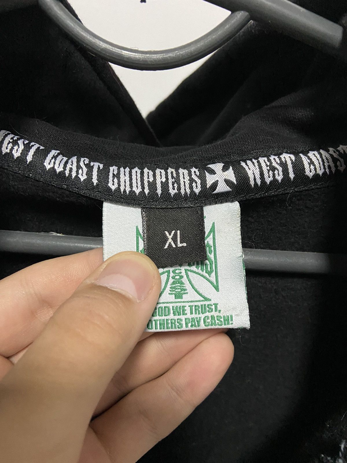 Vintage × West Coast Choppers West coast choppers zip hoodie big logo biker Moto vintage Size US XL / EU 56 / 4 - 8 Thumbnail