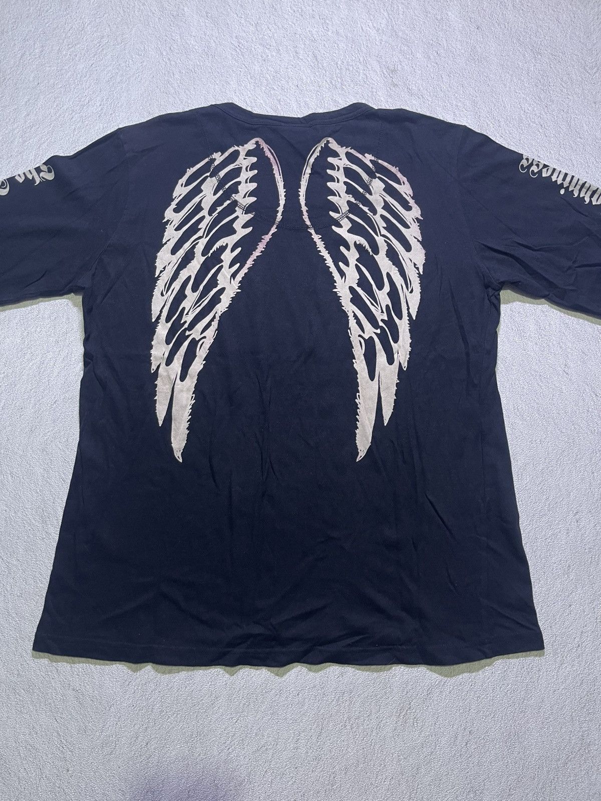 Japanese Brand Y2K DIG DEEP long sleeve tshirt big skull print motif Size US M / EU 48-50 / 2 - 4 Thumbnail