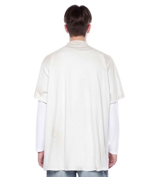 Balenciaga o1in1g1124 Skater Oversized T-Shirt in White/Black Size US XL / EU 56 / 4 - 6 Thumbnail