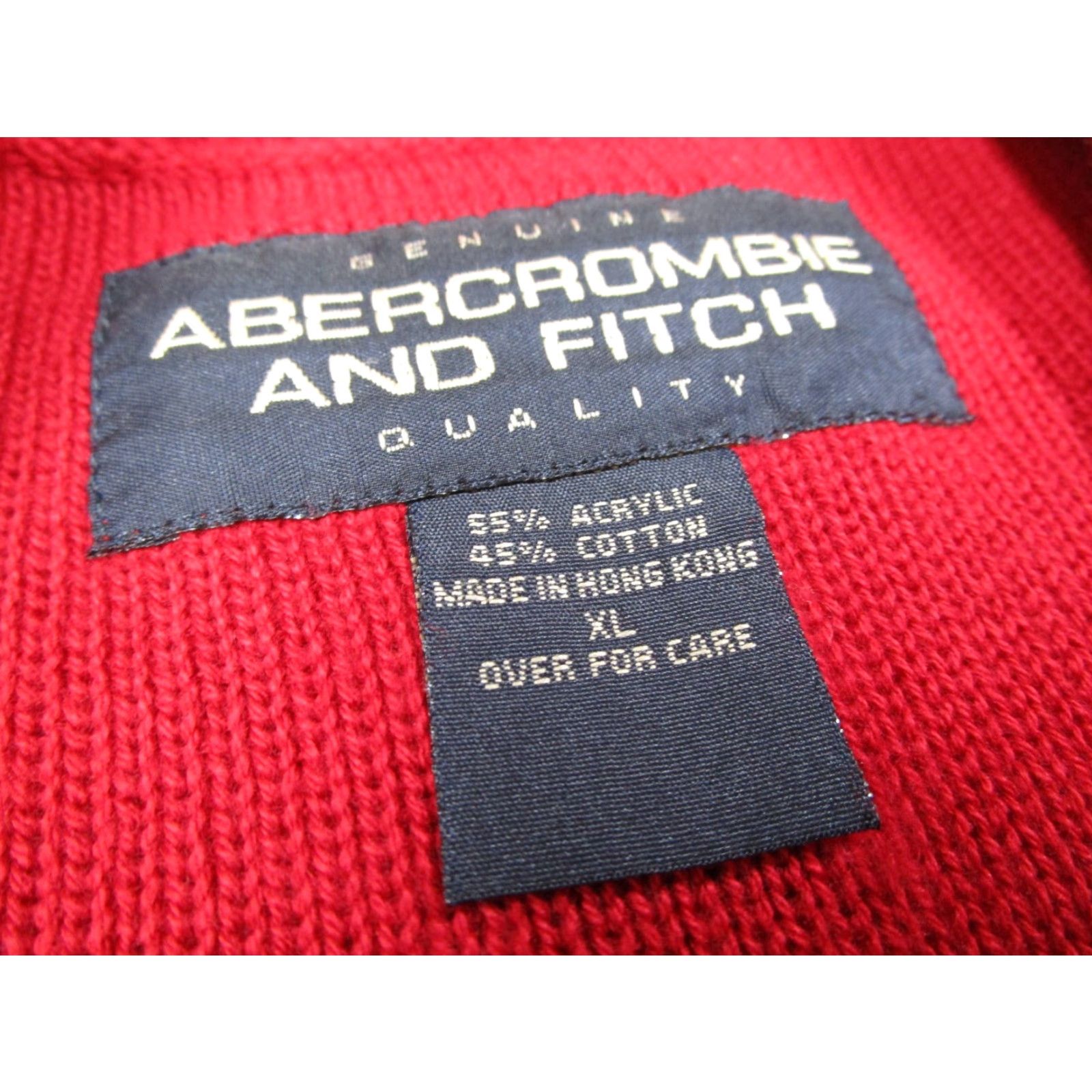Abercrombie & Fitch VINTAGE Abercrombie & Fitch Sweater Men XL Blue AF92 Knit Pullover Crew Neck 90s Retro Cardigan? Size US XL / EU 56 / 4 - 2 Thumbnail