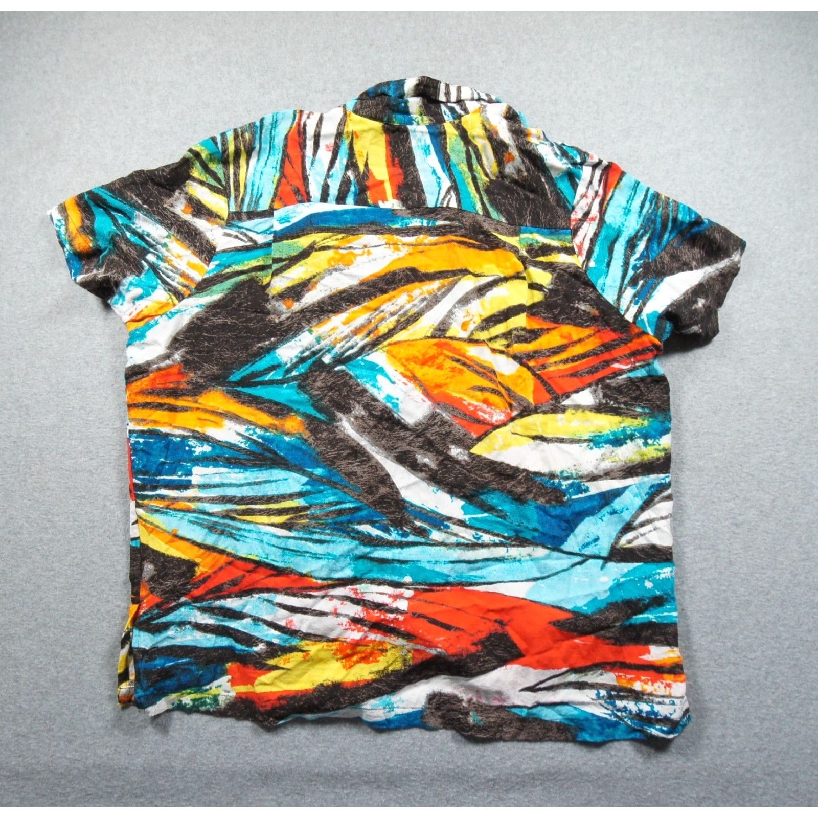 Jams World VINTAGE Jams World Shirt Womens XLarge Hawaiian Button Down Short Sleeve Abstract Ladies Size XL / US 12-14 / IT 48-50 - 5 Thumbnail
