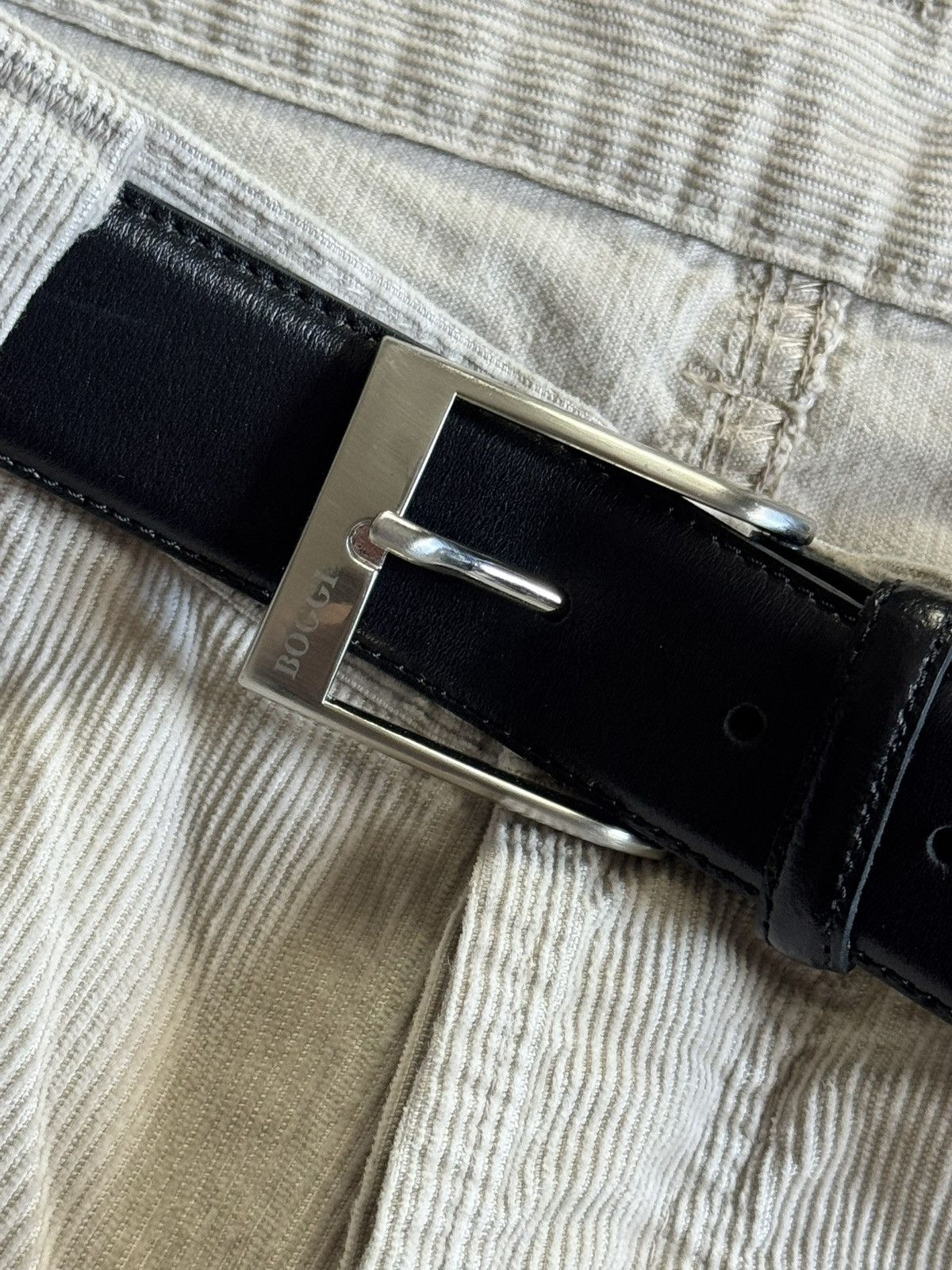 Boggi Boggi black genuine leather belt casual old money Size ONE SIZE - 4 Thumbnail
