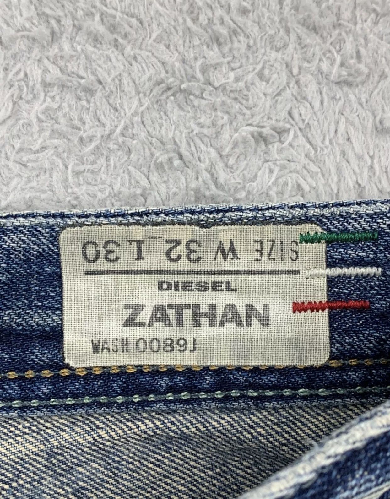 Diesel Diesel Zathan Men’s W34 L32 Distressed Made In Italy 0089J Size US 34 / EU 50 - 16 Thumbnail