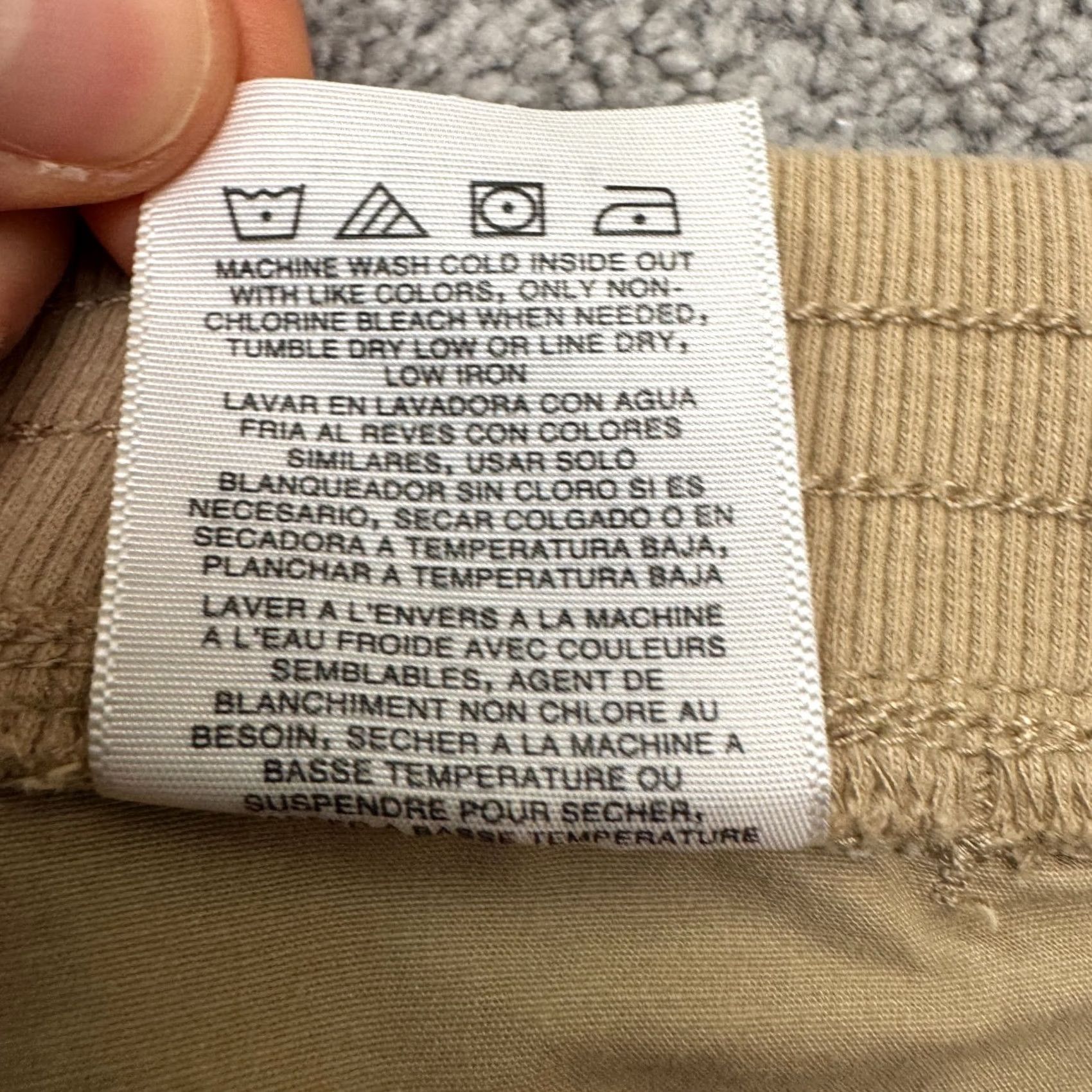 Lee VINTAGE Lee Relaxed Fit Mid Rise Cargo Capri Cropped Pants Womens M Khaki Cotton Size 32" / US 10 / IT 46 - 7 Thumbnail