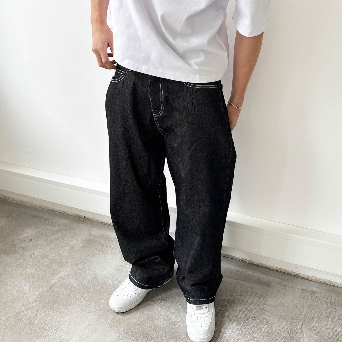 Handmade Lucid Club Samuels Baggy Jeans Rework Size US 30 / EU 46 - 1 Thumbnail