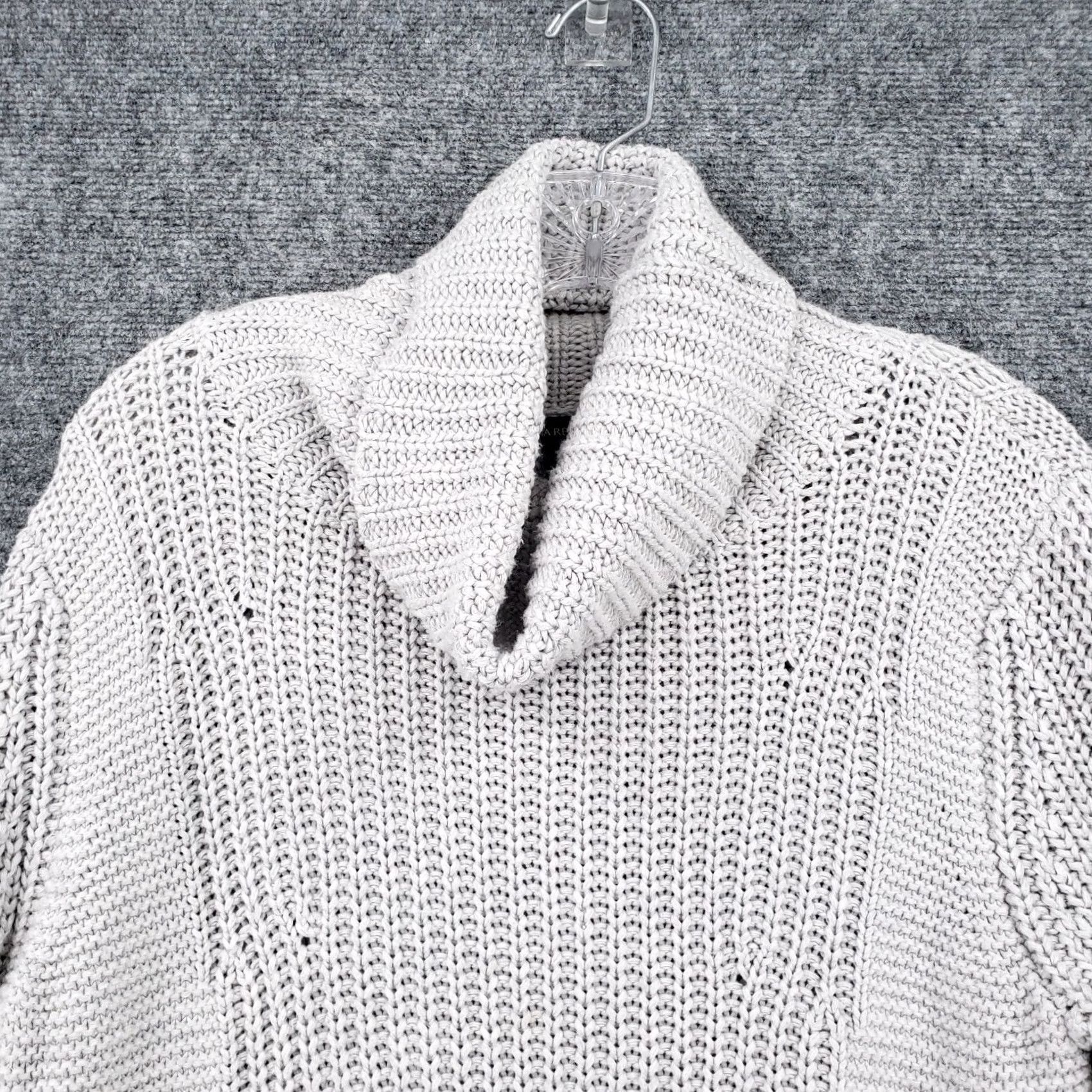 Banana Republic Banana Republic Sweater Womens L Large Gray Turtleneck Knit Pullover Cinnamon? Size L / US 10 / IT 46 - 3 Thumbnail