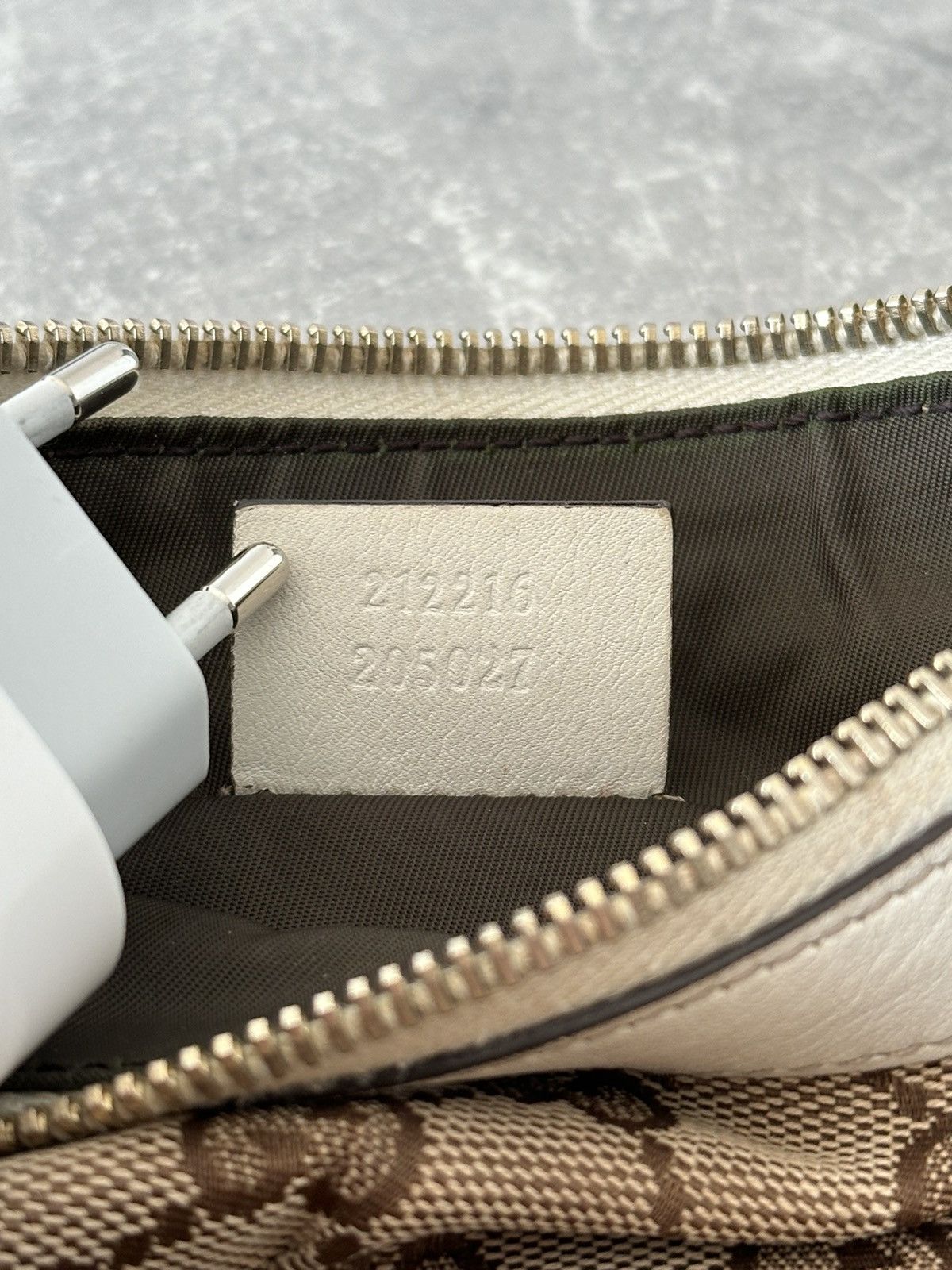Gucci Gucci Mini Monogram Cross Body bag White/Beige 212216 Size ONE SIZE - 7 Thumbnail