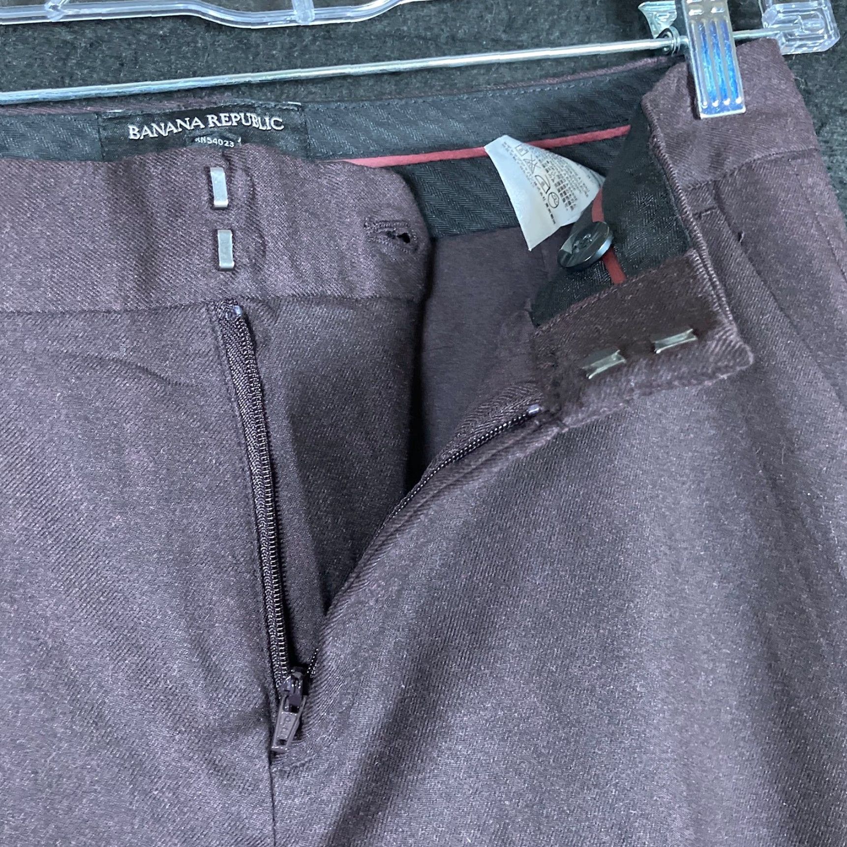 Banana Republic VINTAGE Banana Republic Women Pants Brown Martin Fit High Rise Straight Stretch 8 Size 24" / US 00 / IT 34 - 4 Thumbnail