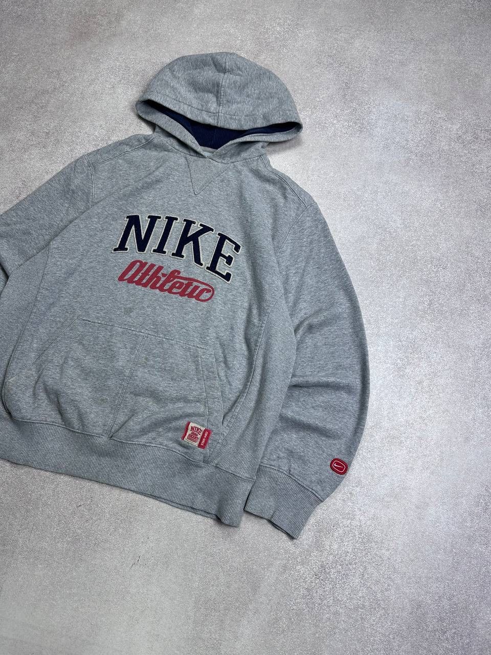 Nike Vintage 90s Nike Athletic Boxy Hoodie Y2K L Size US L / EU 52-54 / 3 - 2 Thumbnail