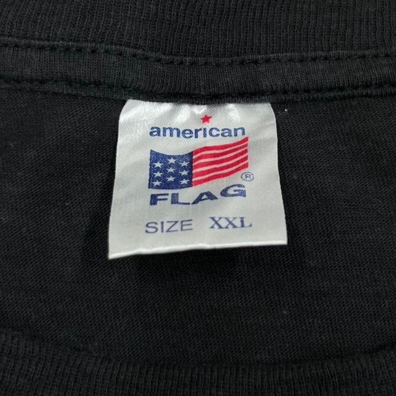 Vintage VINTAGE American Flag Tiger Cub Animal Nature Wildlife Graphic T-Shirt XL Black Mens Graphic Print 90s Tiger Cub familyofcats? Size US XL / EU 56 / 4 - 2 Thumbnail